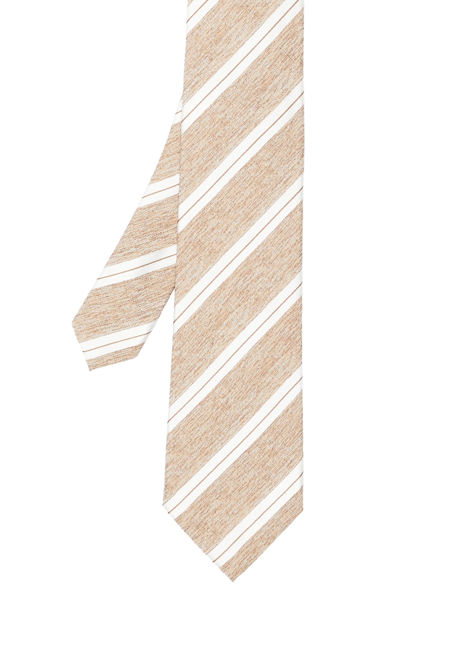 BEYMEN CLUB STRIPED LINEN TIE - BEYMEN