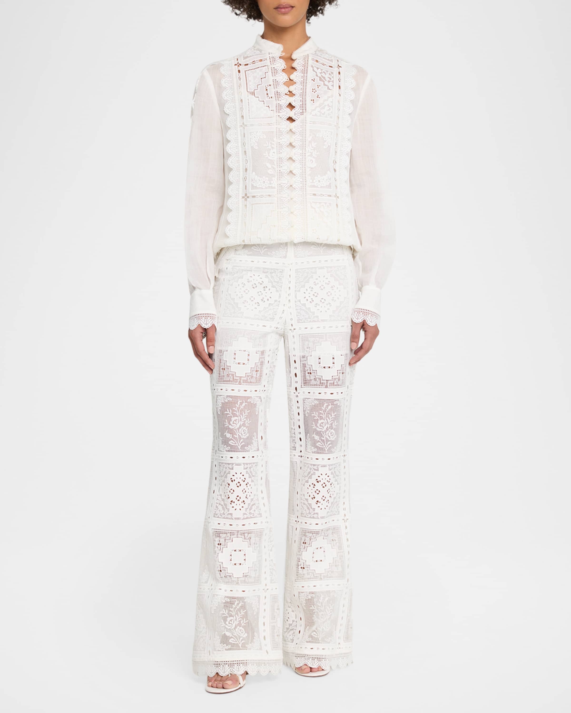 ZIMMERMAN ASTER EMBROIDERED BLOUSE - BEYMEN