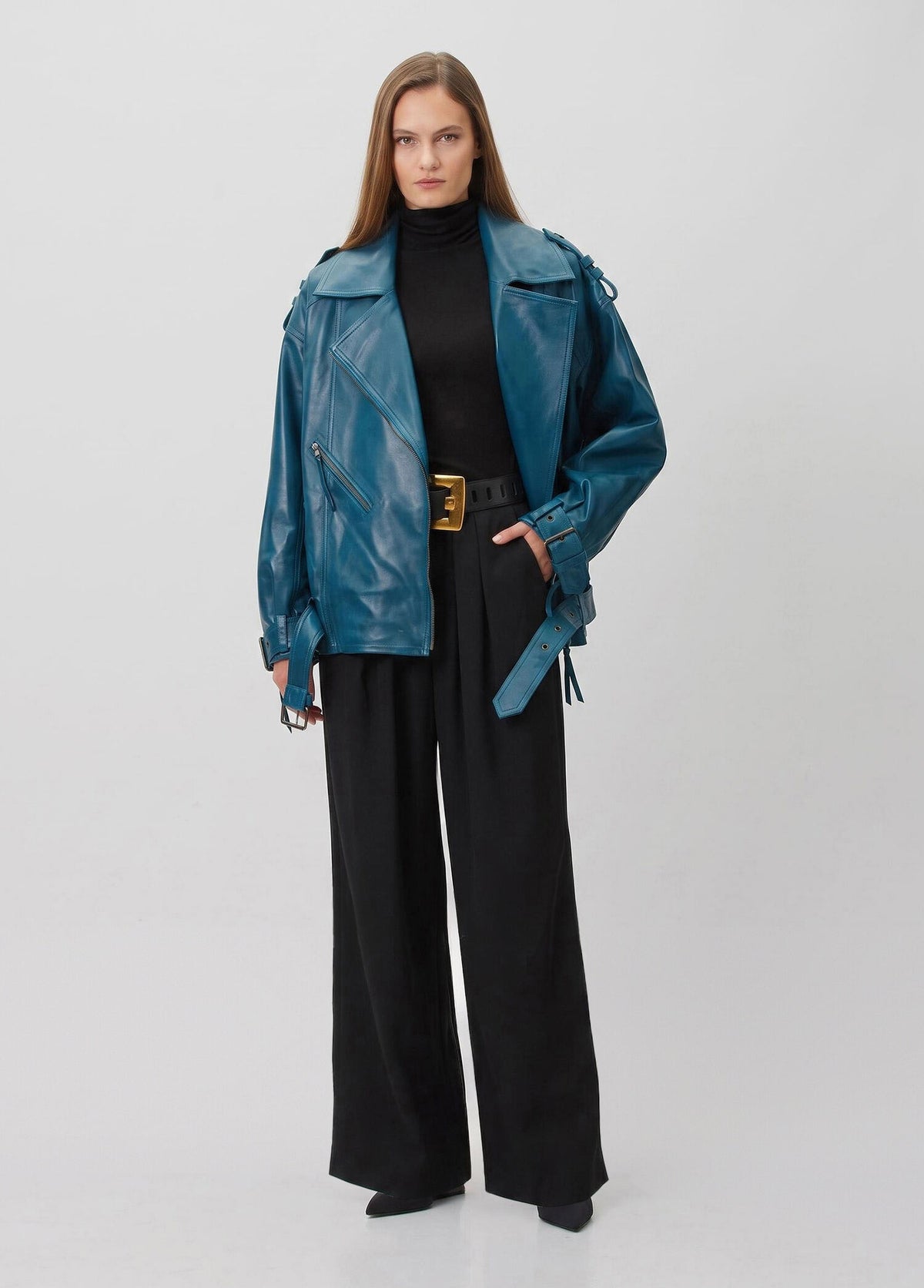 BALMAIN BATWING 2 PKTS LAMBSKIN BOMBER - BEYMEN