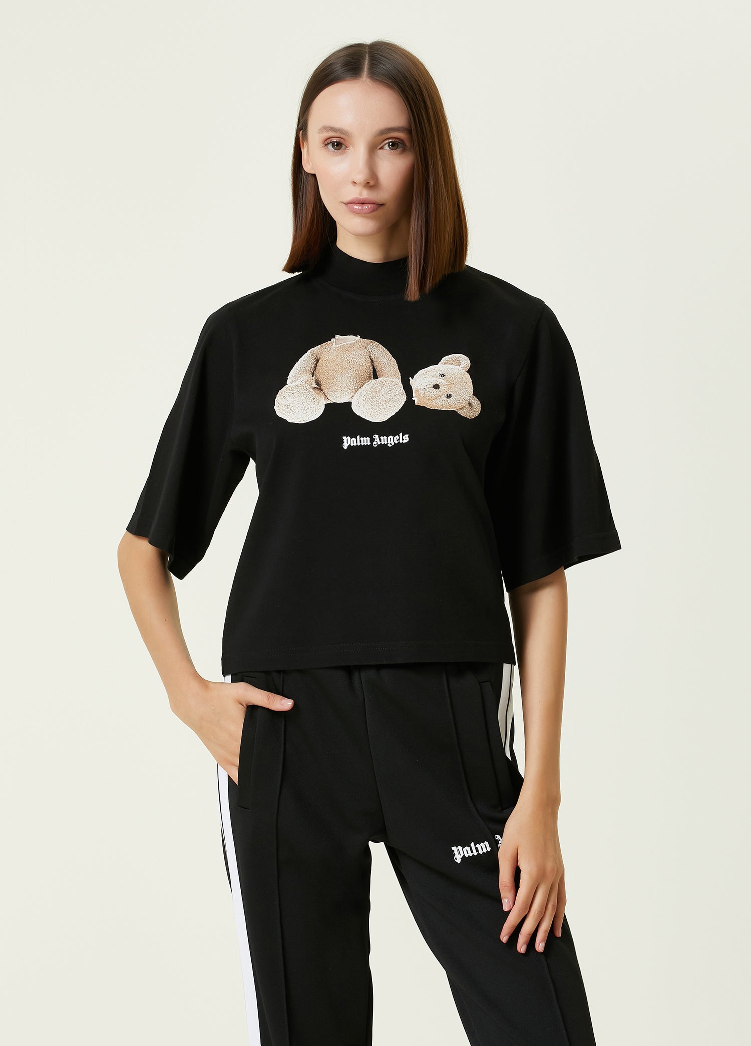 PALM ANGELS CROPPED T-SHIRT - BEYMEN