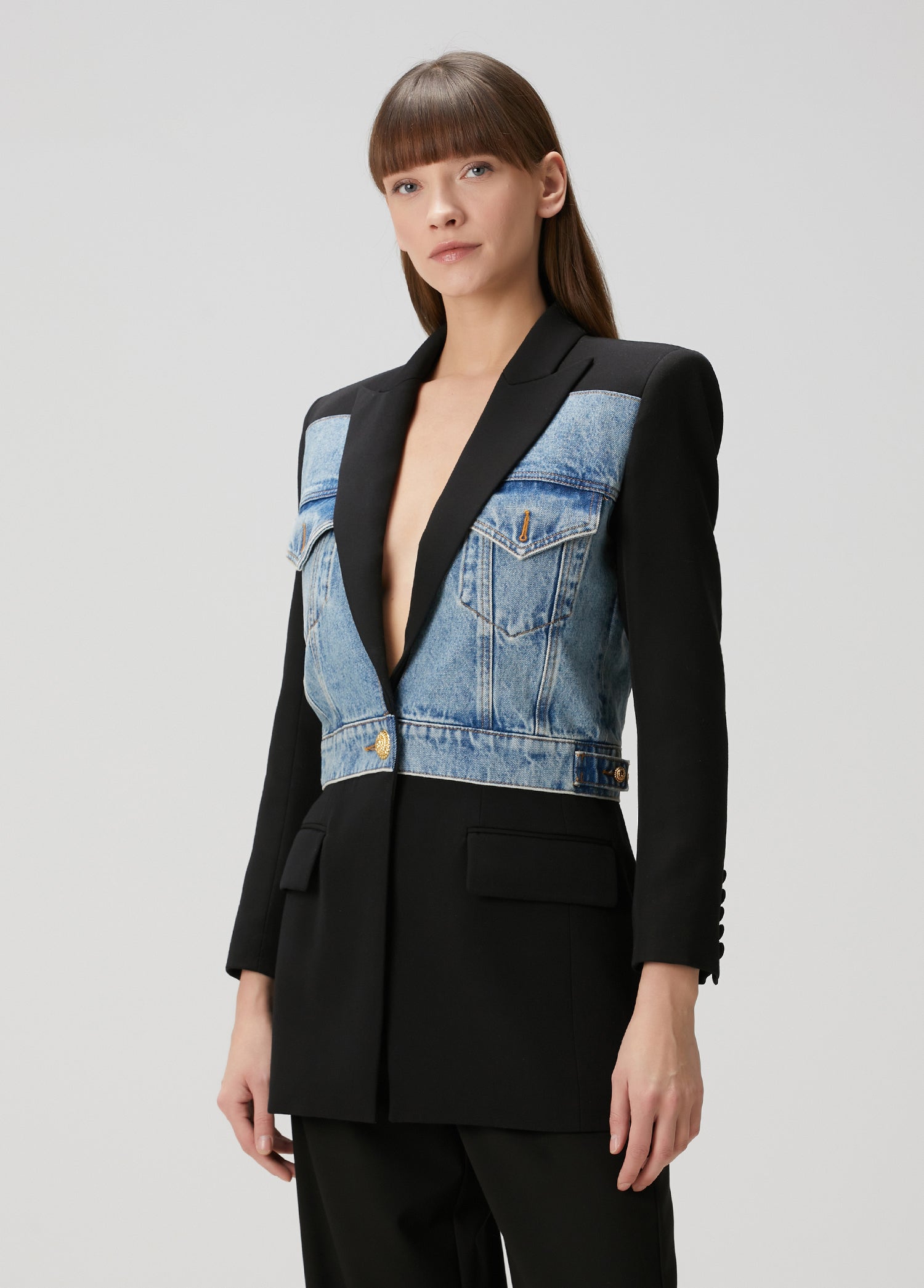 BALMAIN TAILORED BASQUE JACKET - BEYMEN