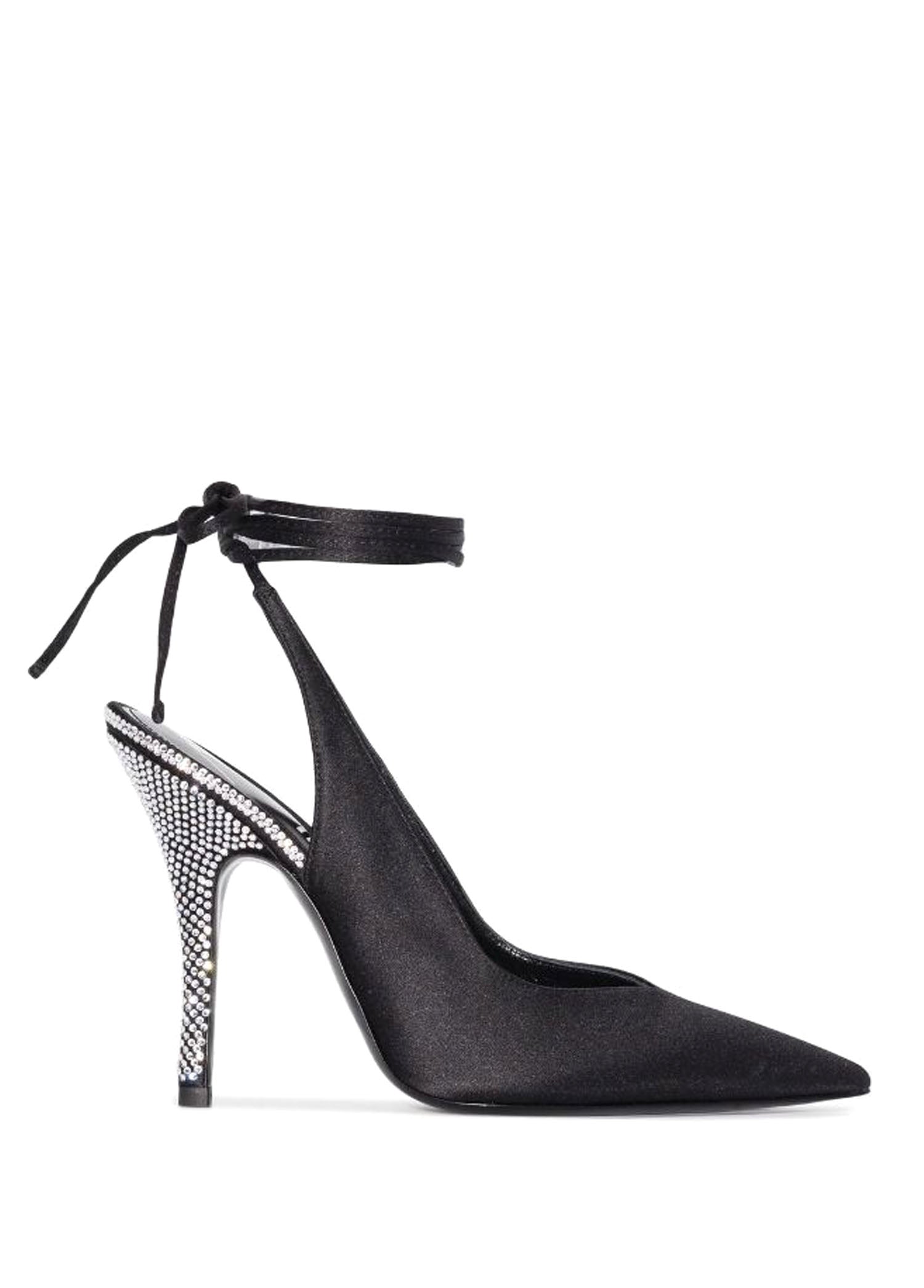 THE ATTICO 105MM SLINGBACK W/CRYSTAL - BEYMEN
