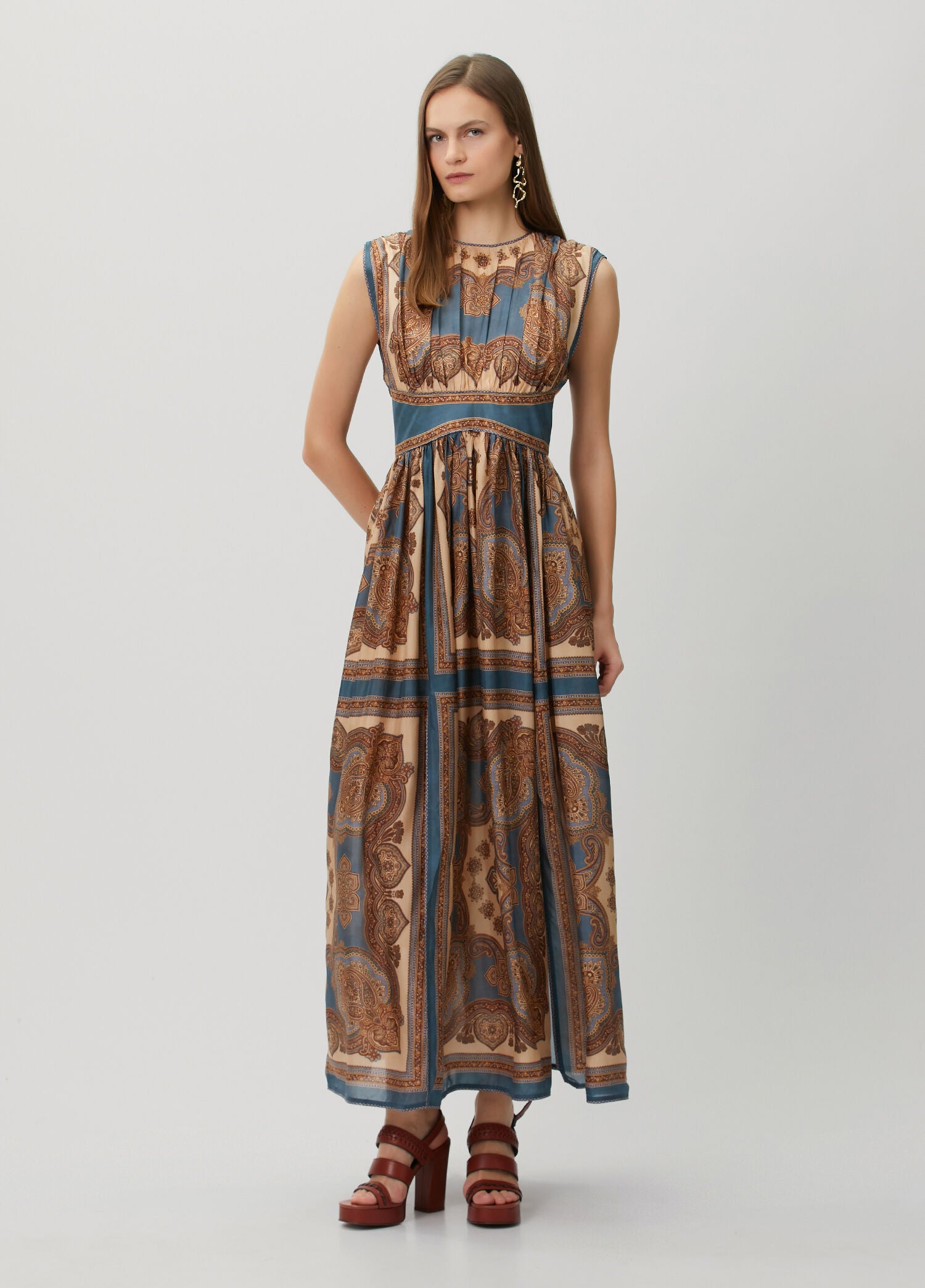 ZIMMERMAN MAHON WAISTED MAXI DRESS - BEYMEN