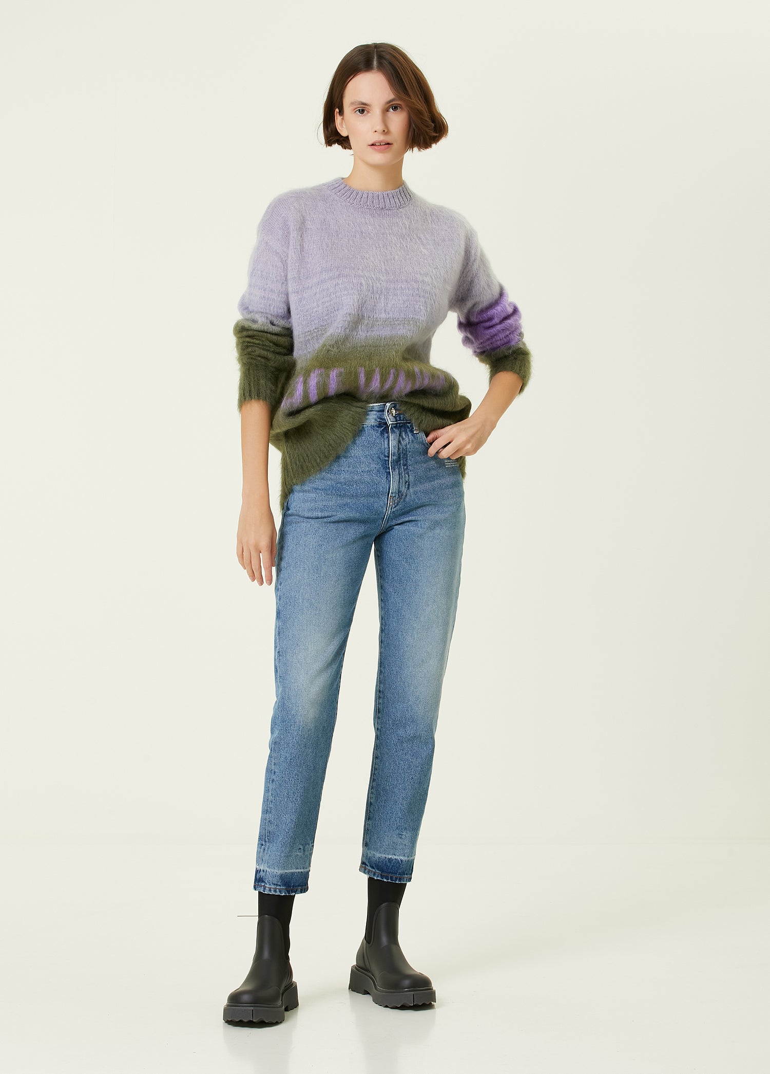 OFF-WHITE CREWNECK PULLOVER - BEYMEN