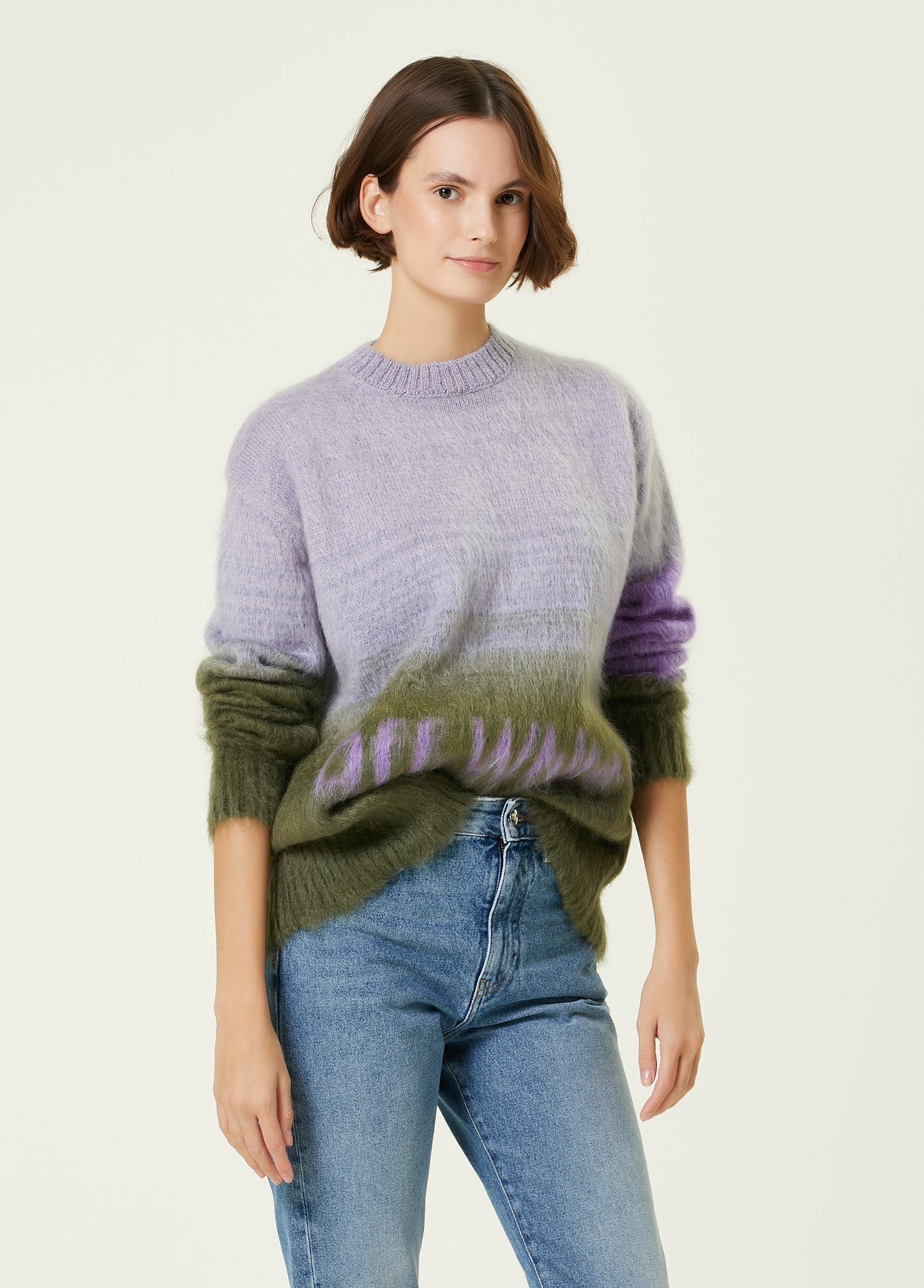 OFF-WHITE CREWNECK PULLOVER - BEYMEN