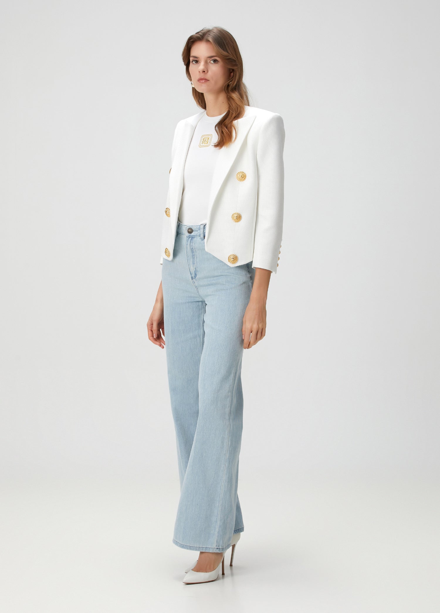 BALMAIN NATTE SPENCER JACKET - BEYMEN