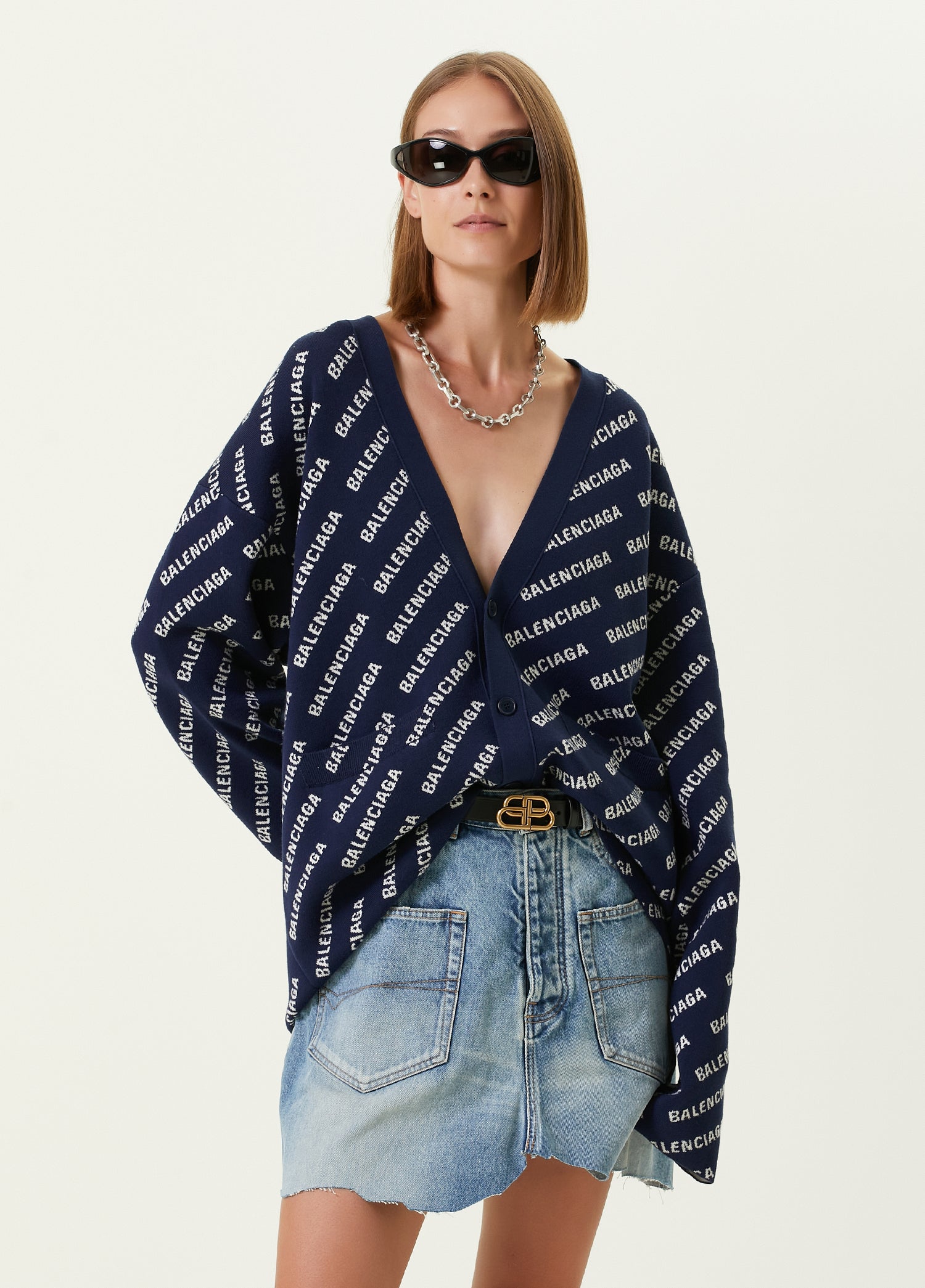 BALENCIAGA ALL-OVER CARDIGAN - BEYMEN