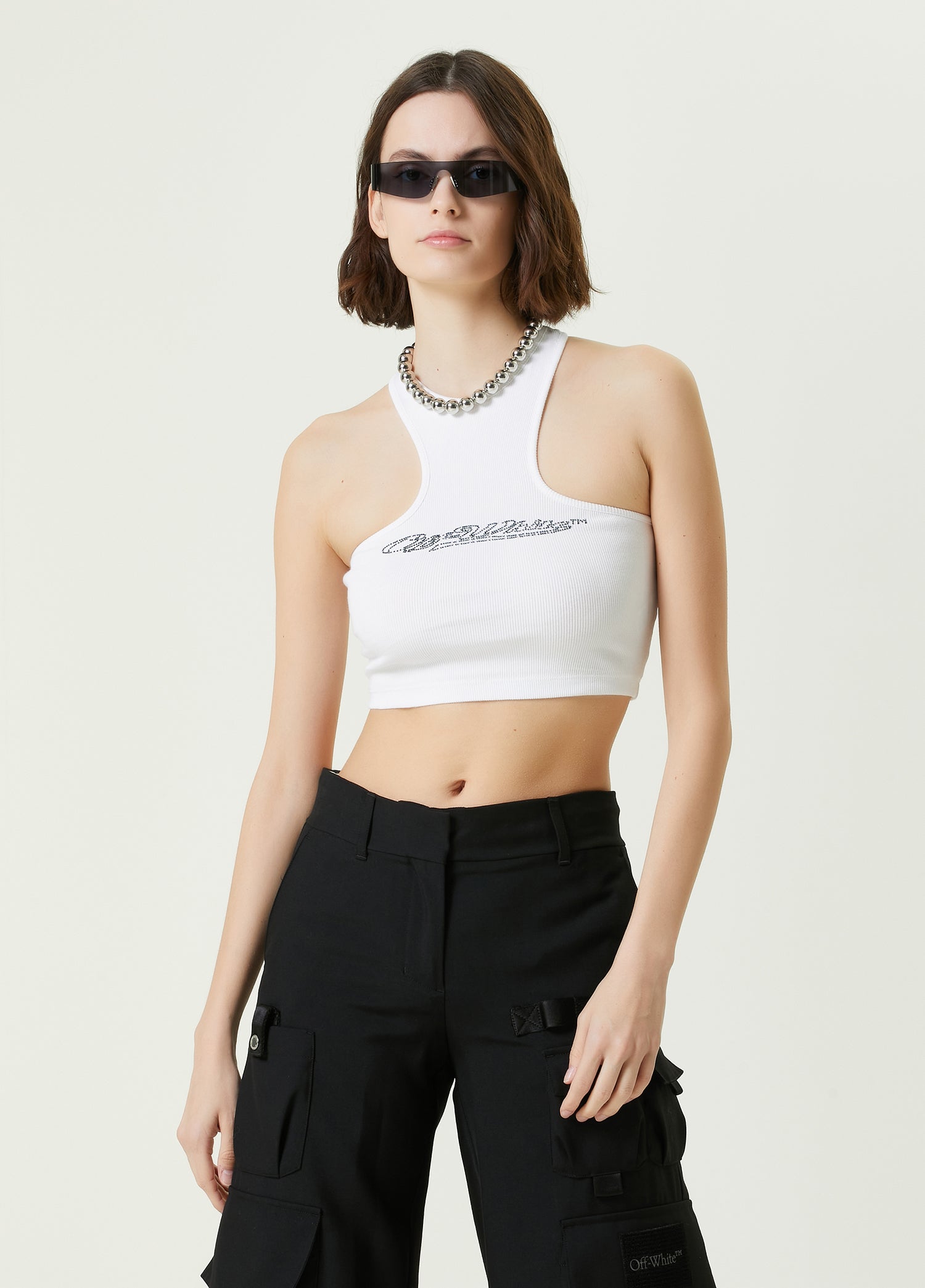 OFF-WHITE BLING BASEBALL ROWING TOP - BEYMEN