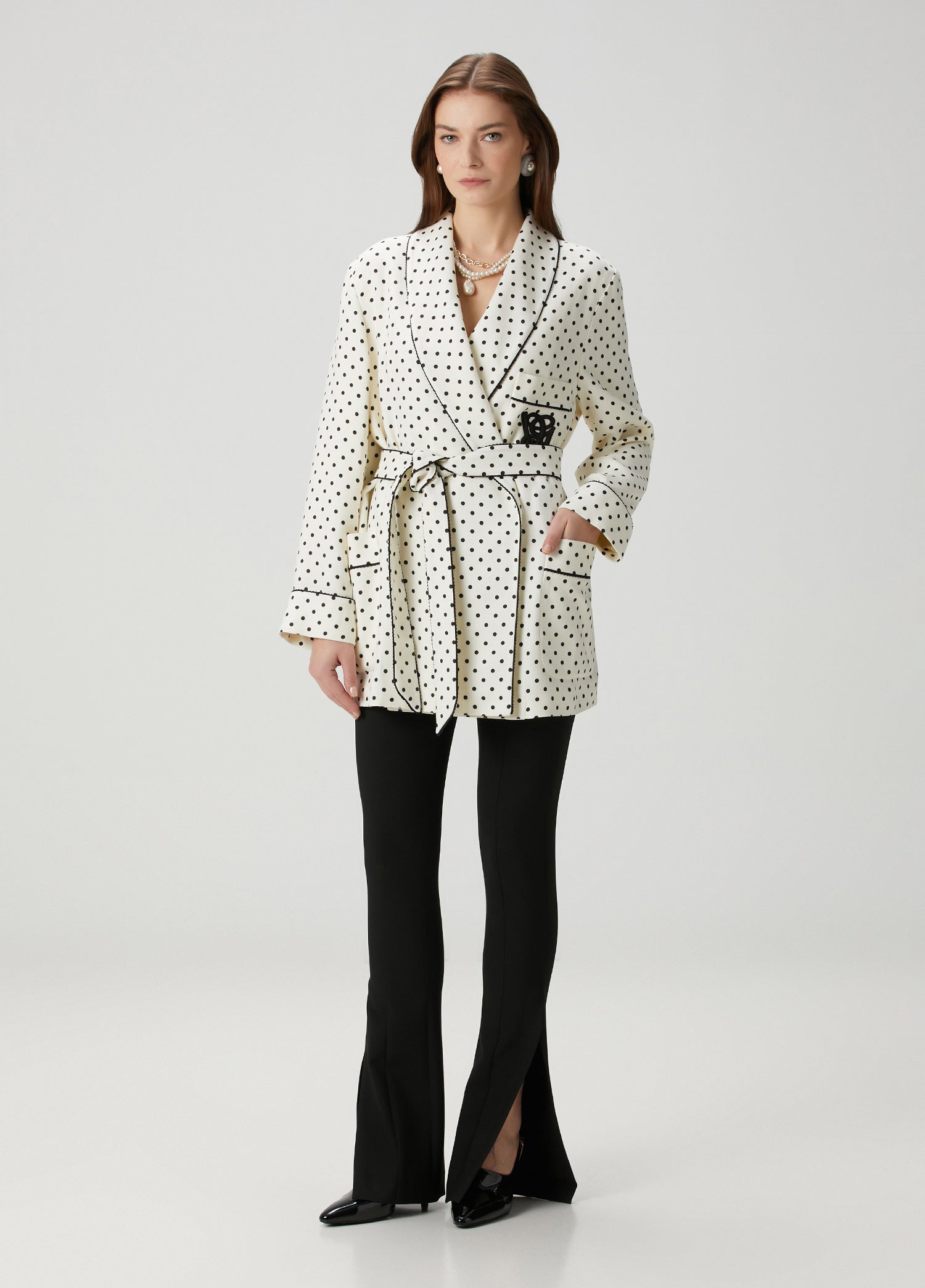 VALENTINO GARAVANI CABAN IN SUPERGRAN PLUSDEPOIS PRINT - BEYMEN