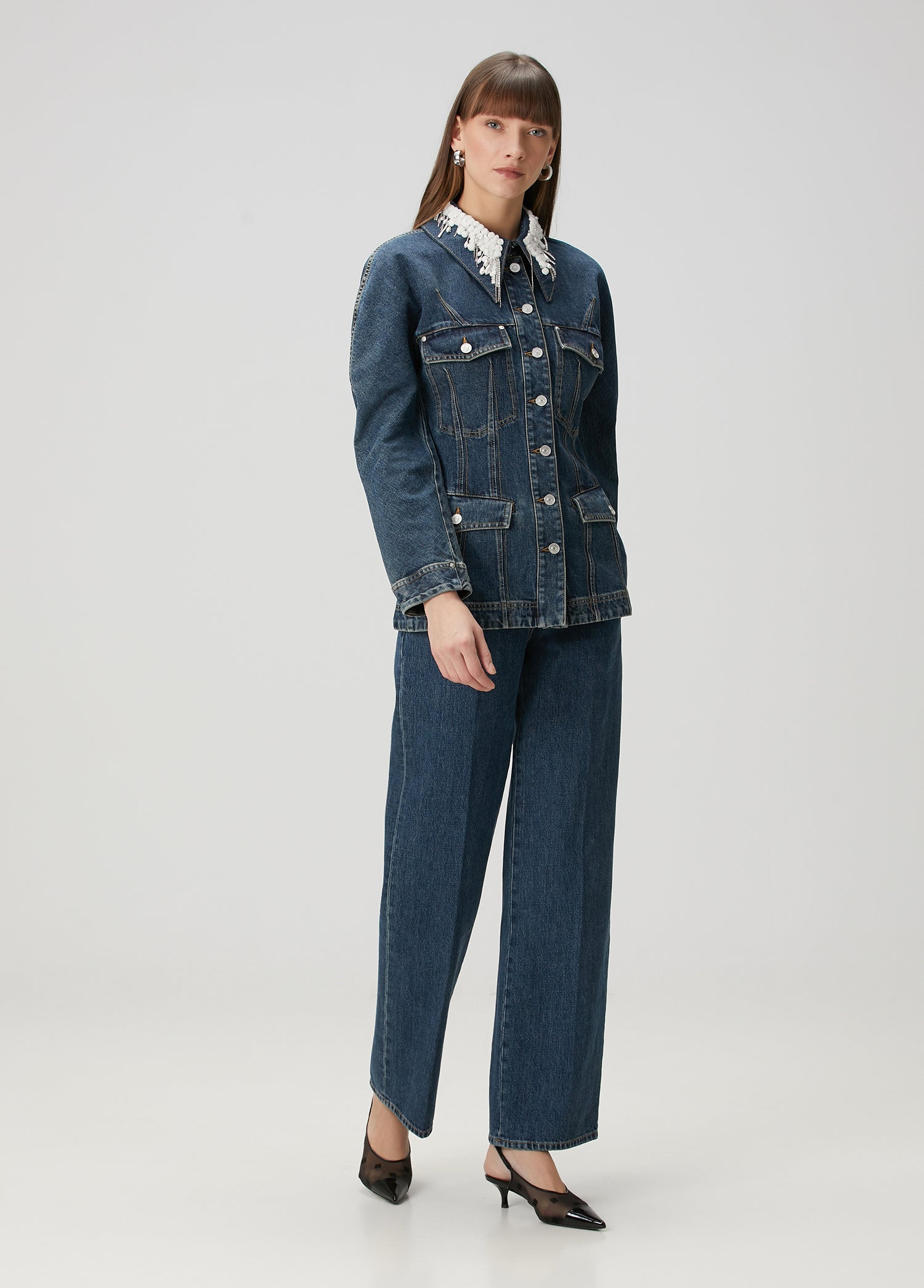 GIVENCHY O SHAPED SLEEVES JACKET - BEYMEN