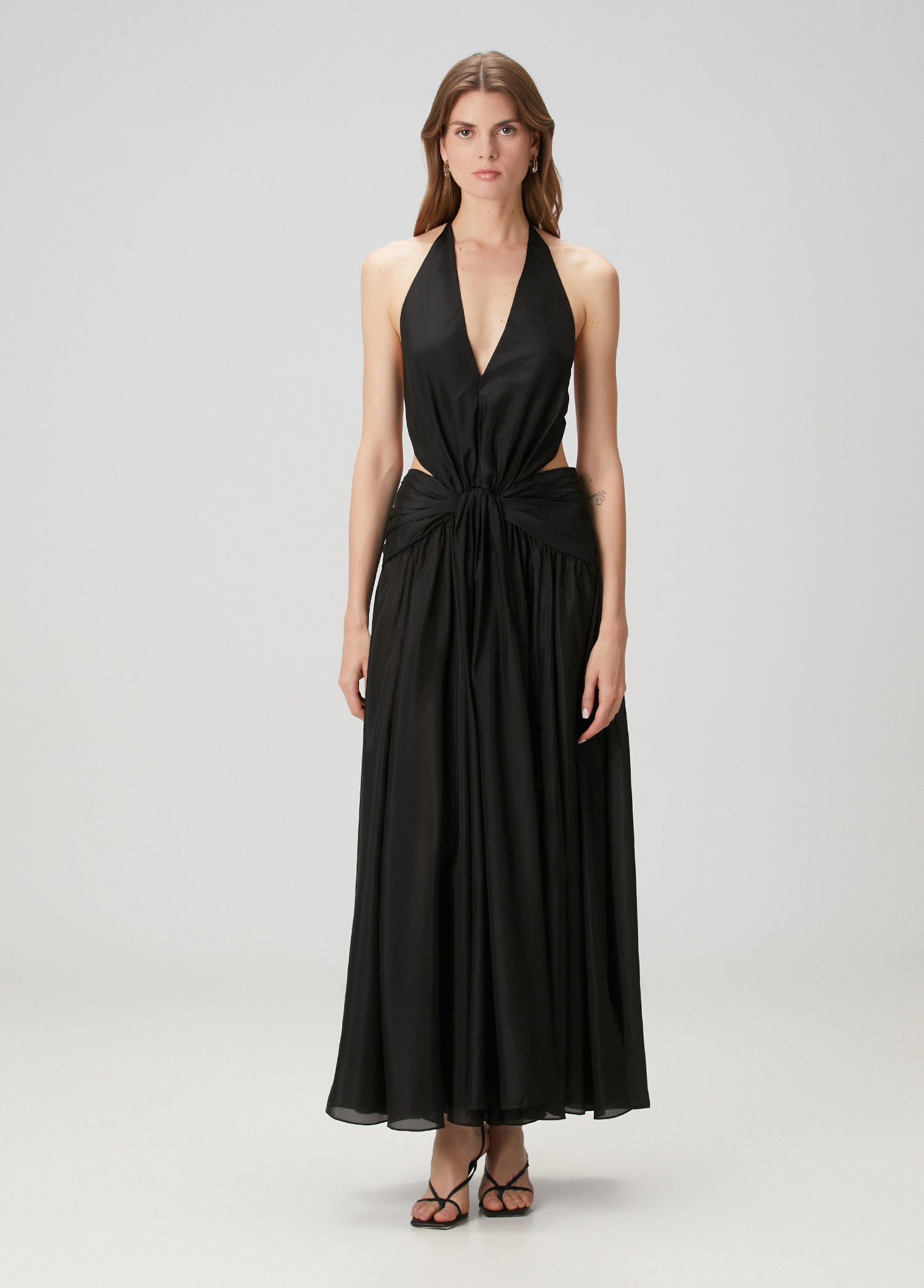 ZIMMERMAN RHIANNON PLUNGE HALTER MAXI - BEYMEN
