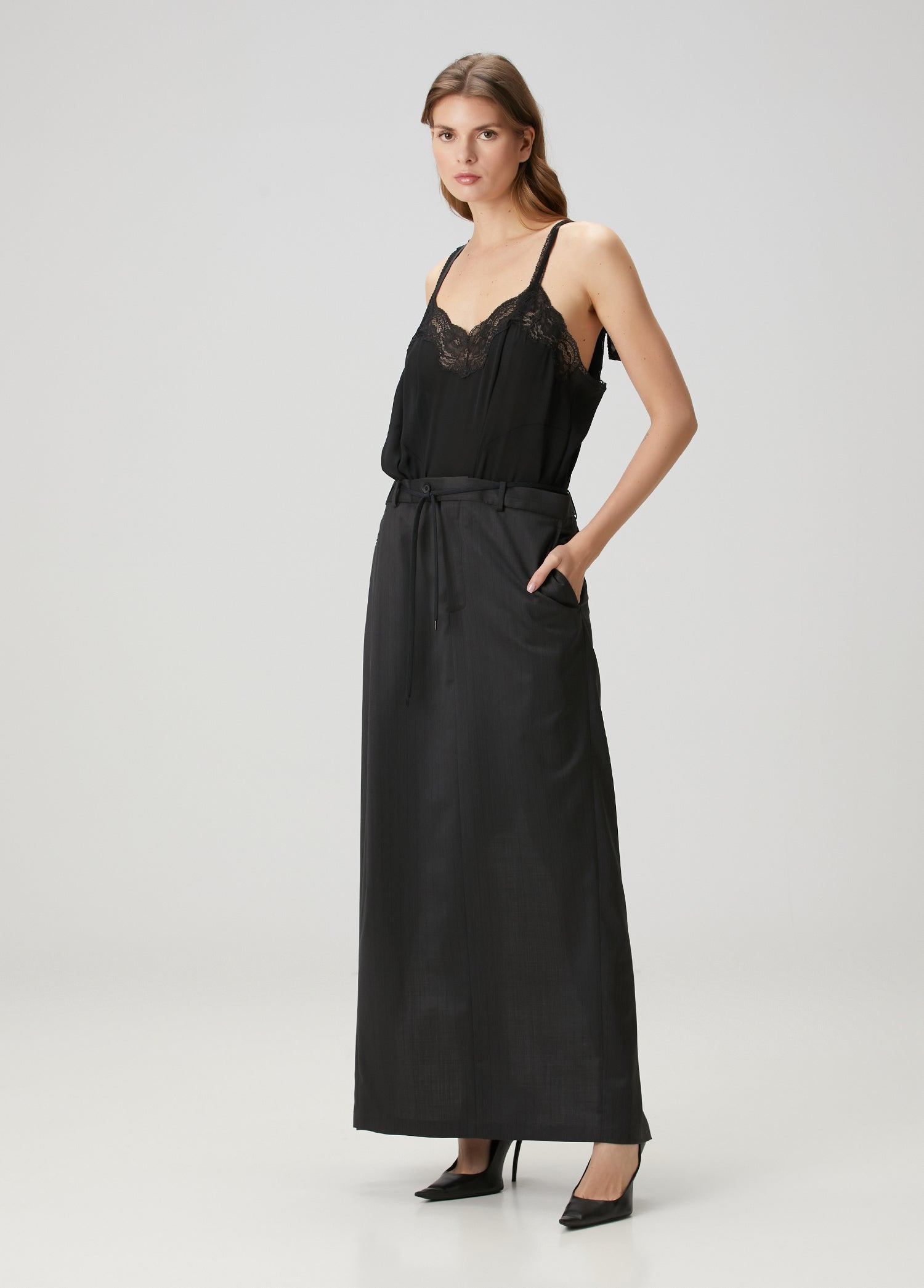 BALENCIAGA PATCHED SLIP DRESS - BEYMEN