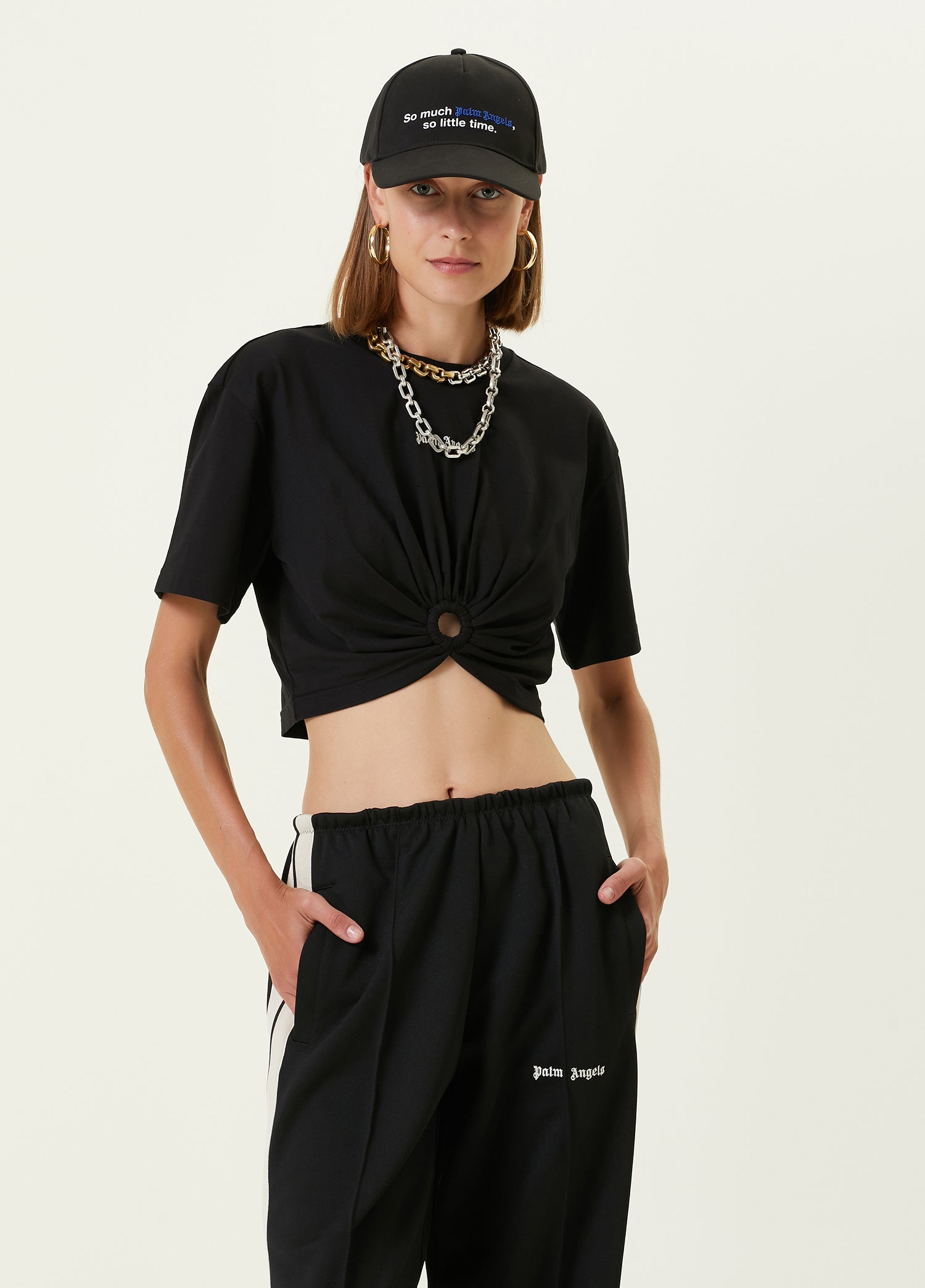 PALM ANGELS CLASSIC LOGO RING T-SHIRT - BEYMEN