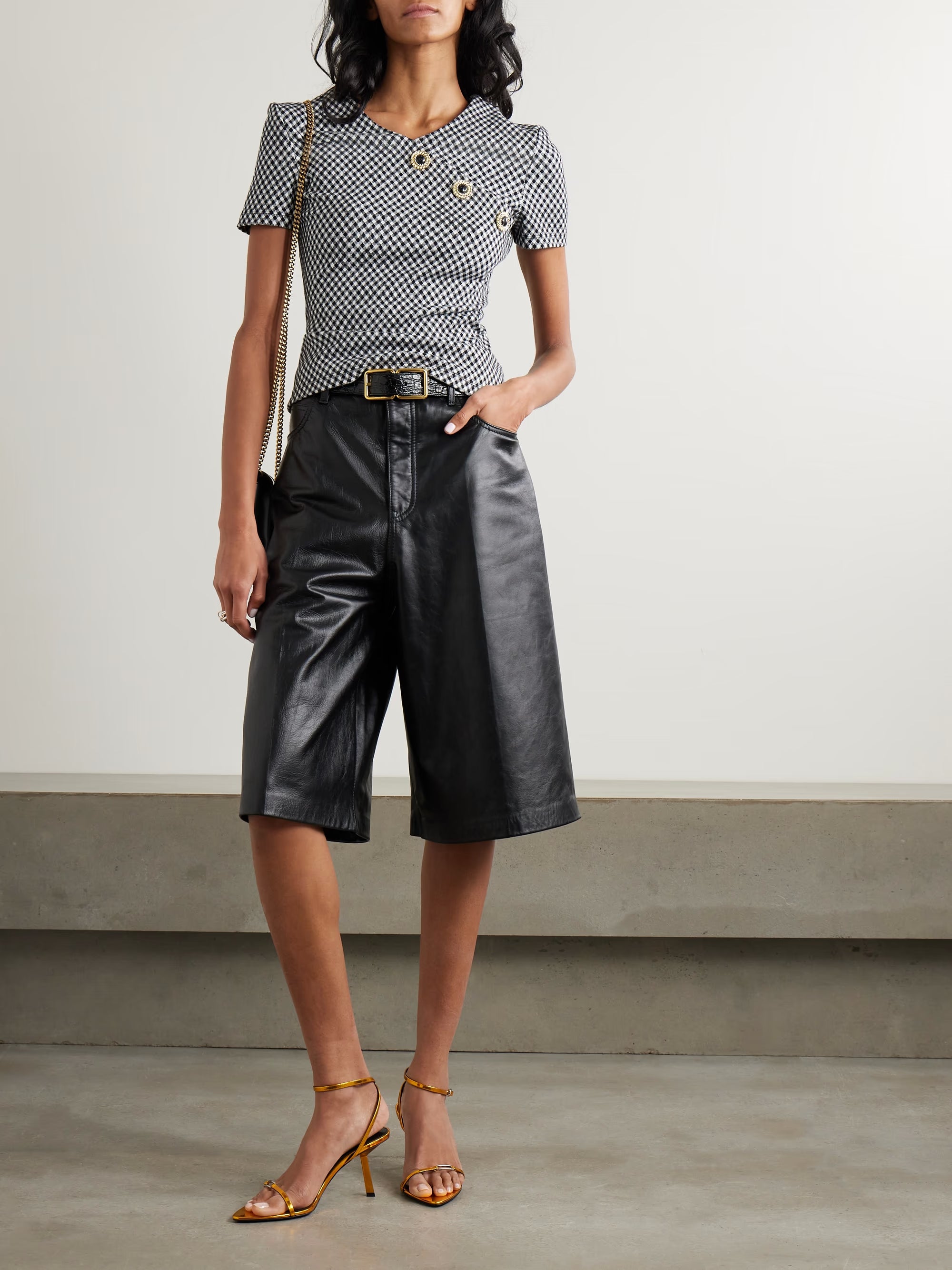 BALMAIN MINI VICHY TOP