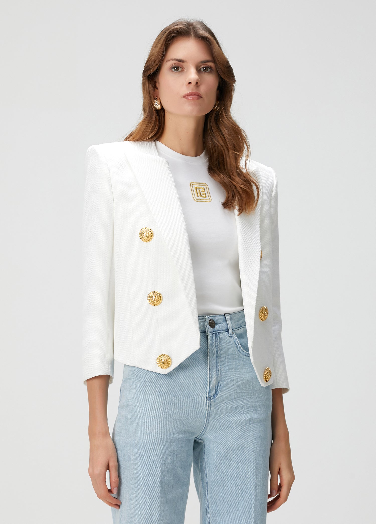 BALMAIN NATTE SPENCER JACKET - BEYMEN