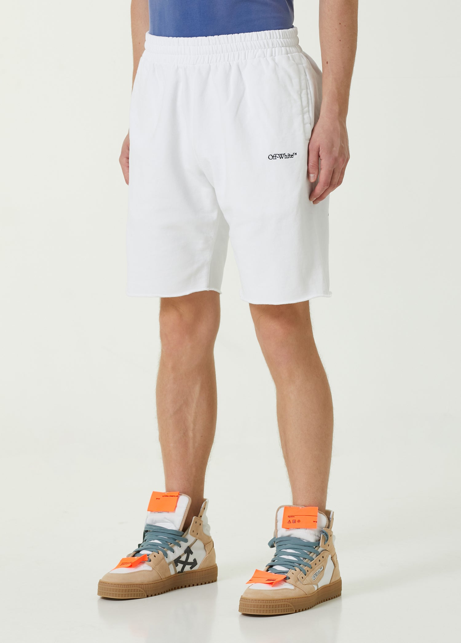 OFF-WHITE SCRIBBLE DIAG SWEATSHORT - BEYMEN