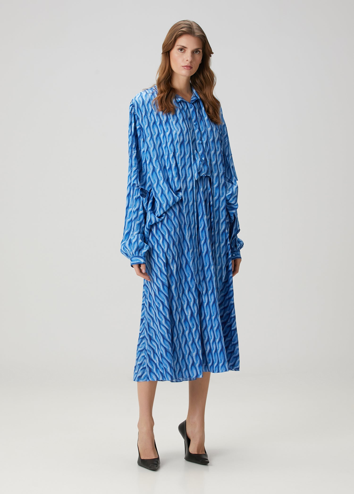 BALENCIAGA DOUBLE SLEEVE DRESS - BEYMEN