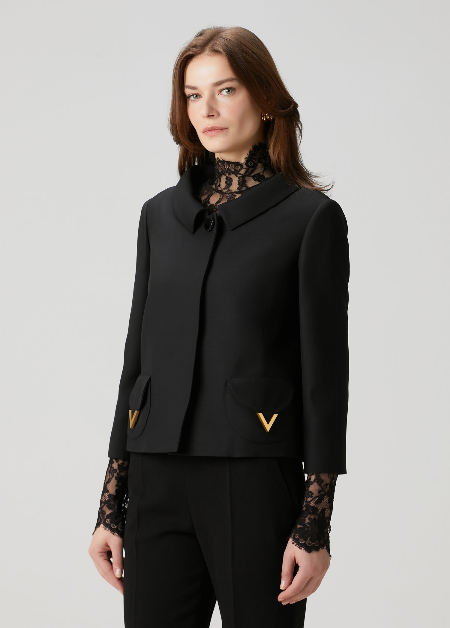 VALENTINO GARAVANI WOOL-SILK JACKET - BEYMEN