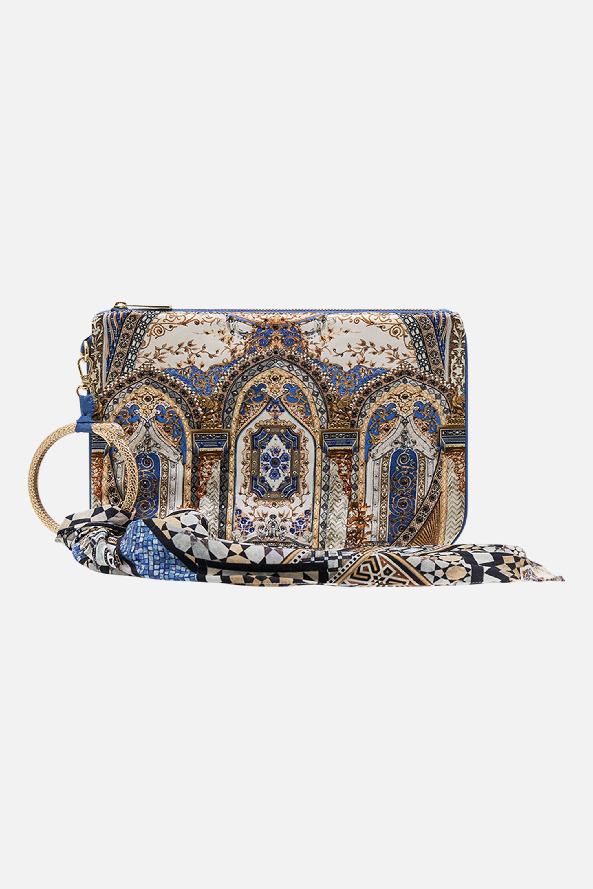 CAMILLA RING SCARF CLUTCH