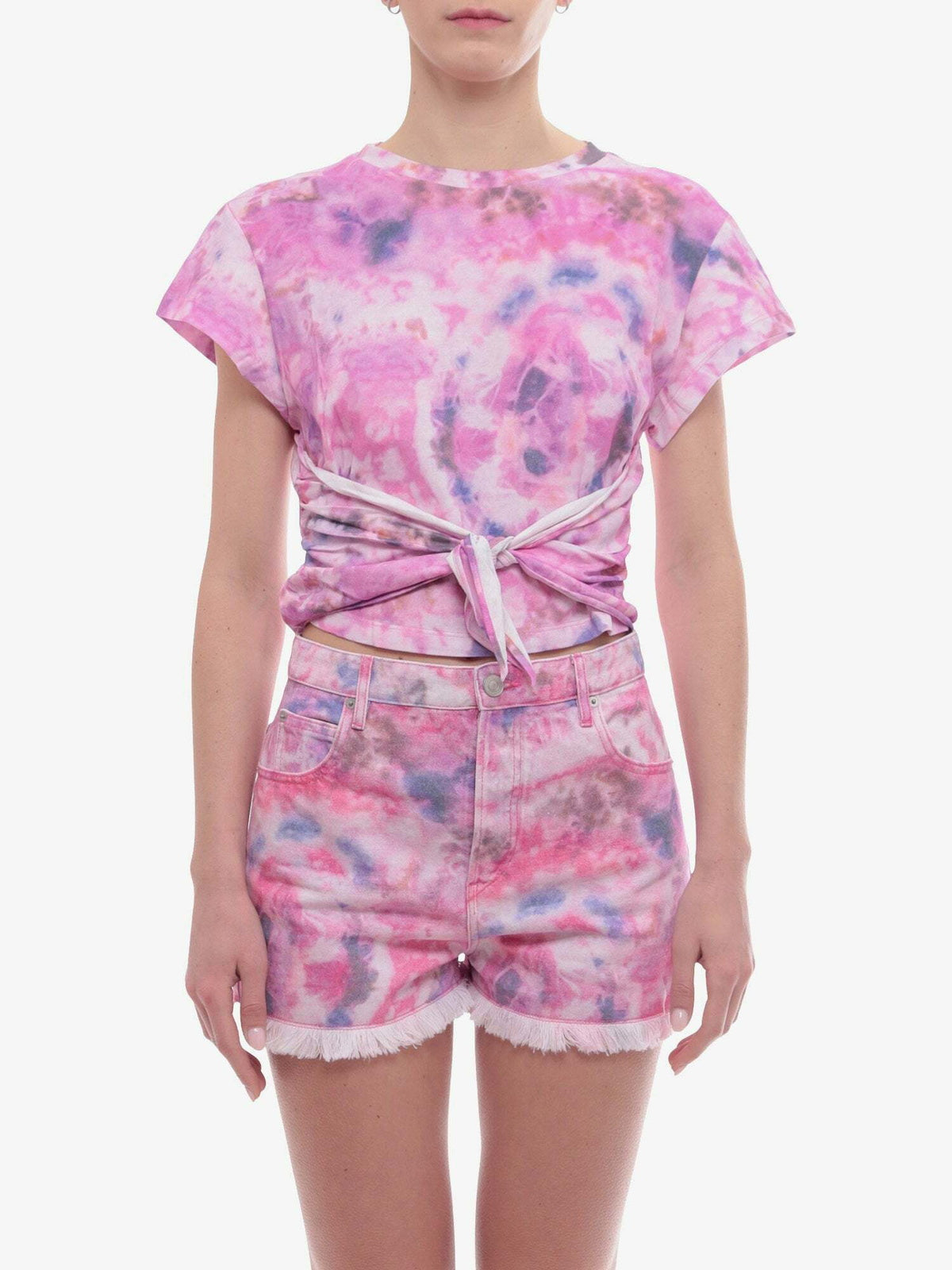 ISABEL MARANT SS T-SHIRT W/KNOT - BEYMEN