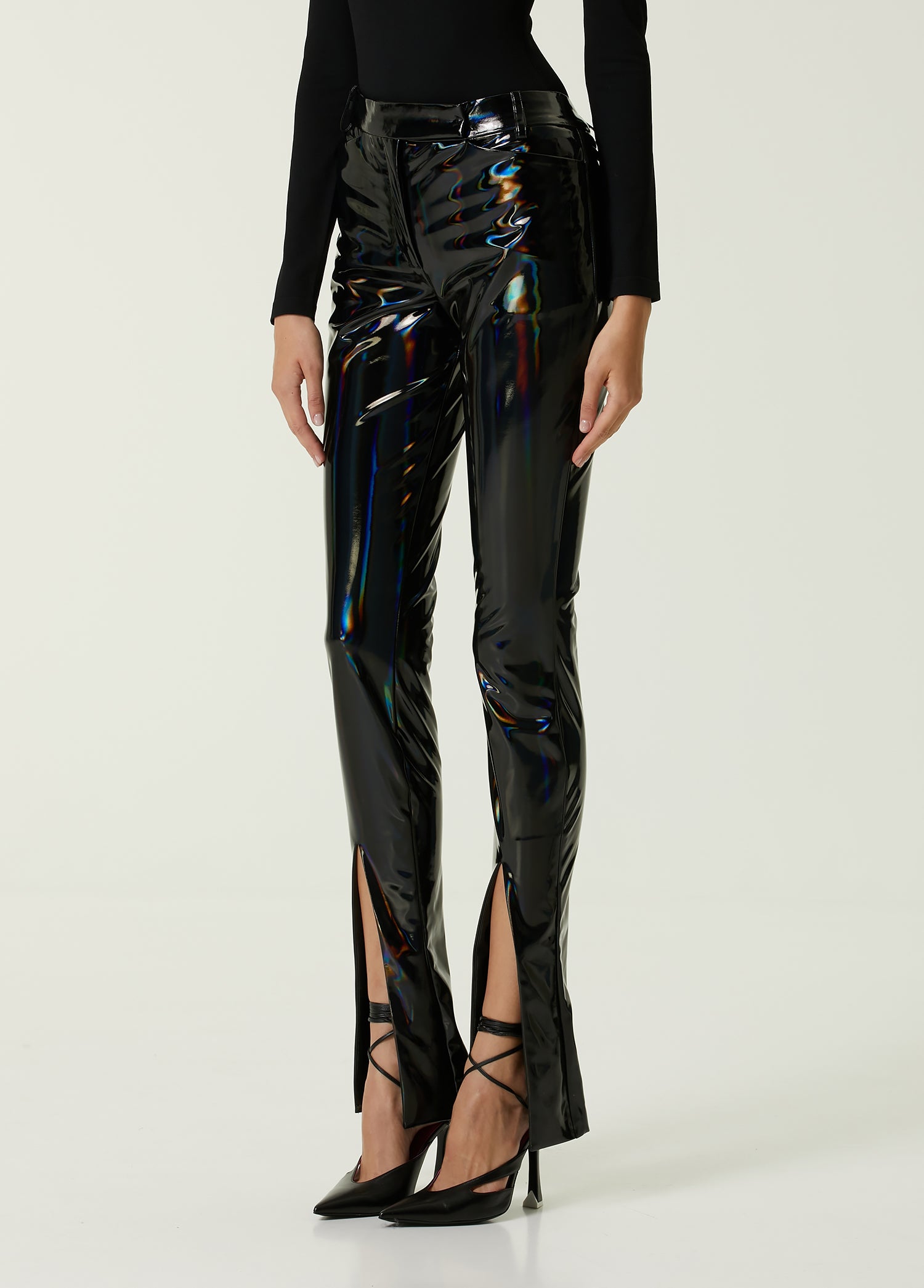 THE ATTICO PANTS PATENT JERSEY - BEYMEN