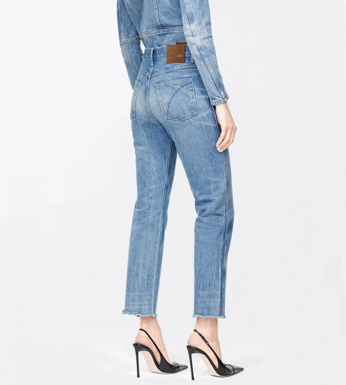 TOM FORD DENIM MELANIE STRAIGHT PANTS - BEYMEN