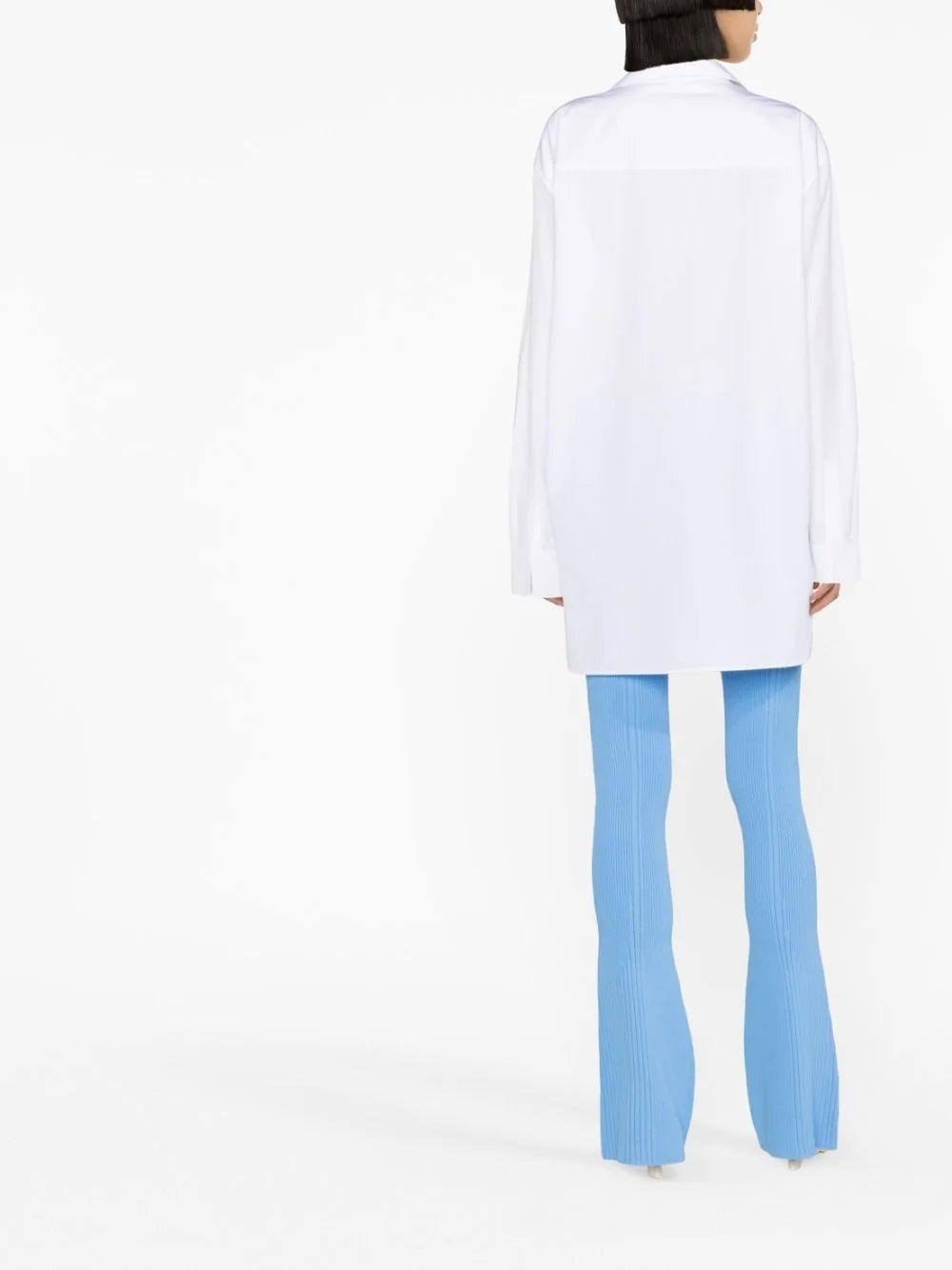 OFF-WHITE POPLIN FLOWER BUTTON LS SHIRT - BEYMEN
