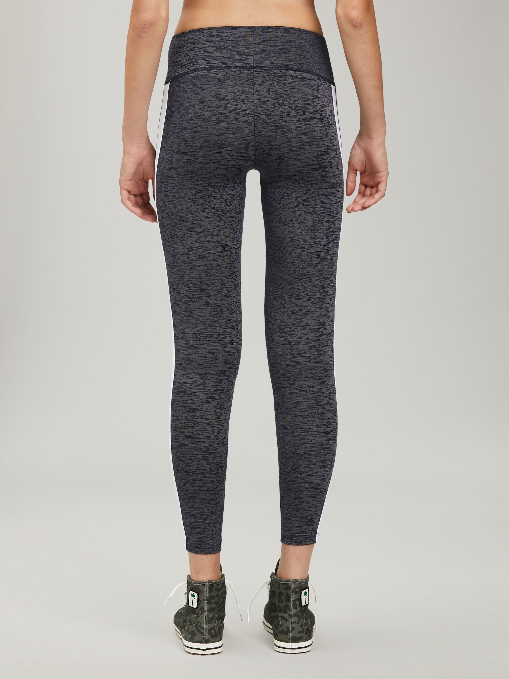 PALM ANGELS MELANGE TRACK LEGGINGS MELANGE - BEYMEN