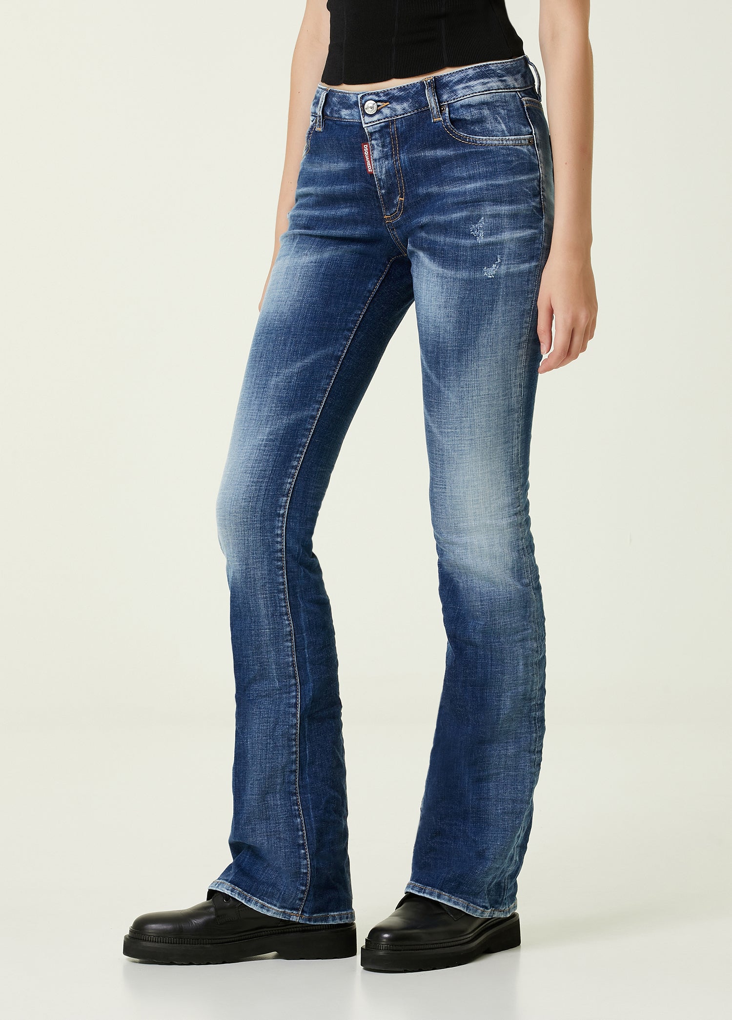 DSQUARED2 FLARE DENIM PANTS - BEYMEN
