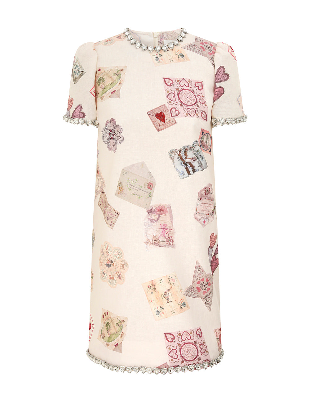 ZIMMERMAN HYPNOTIC JEWELLED SHIFT DRESS - BEYMEN
