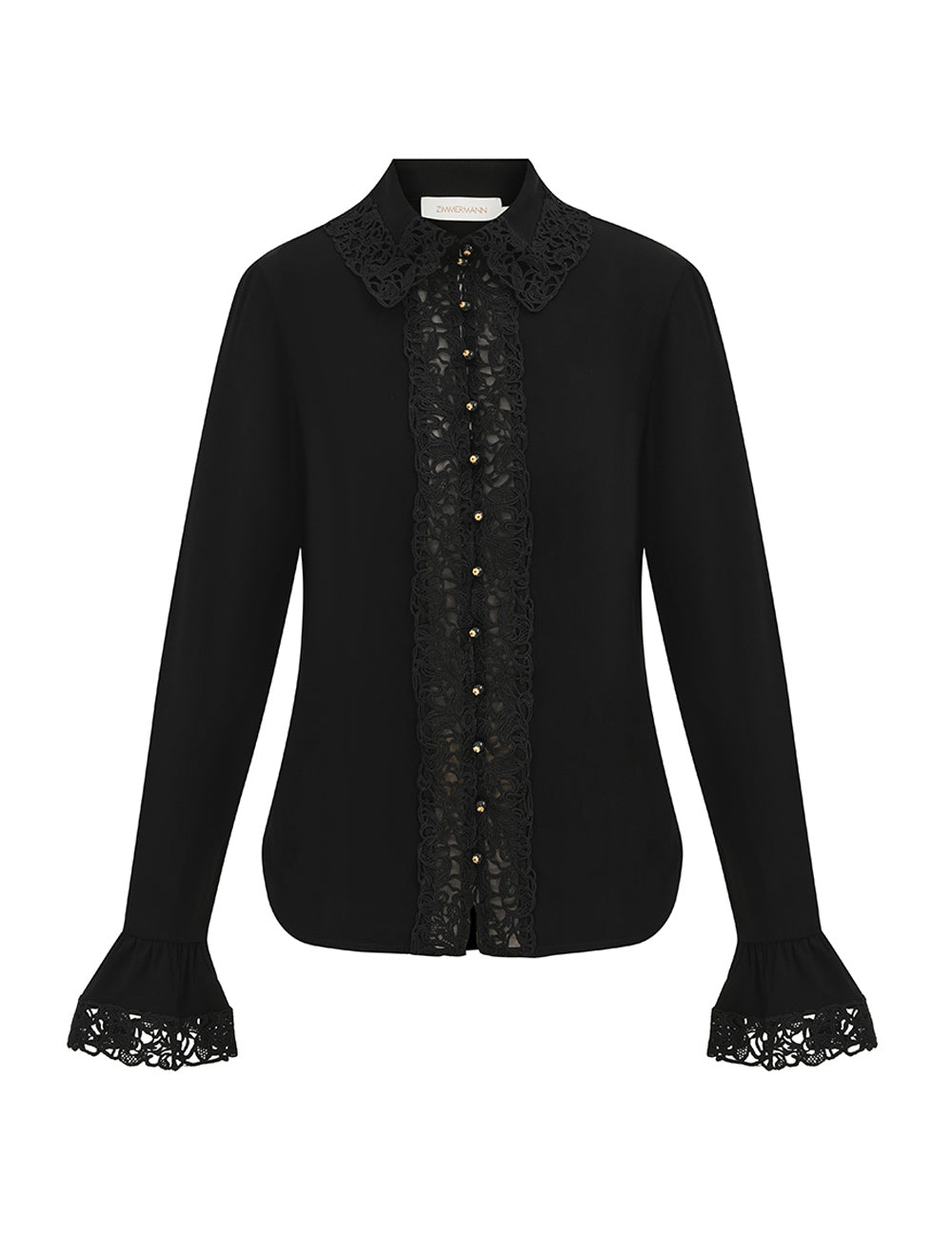 ZIMMERMAN LACE TRIM SHIRT - BEYMEN
