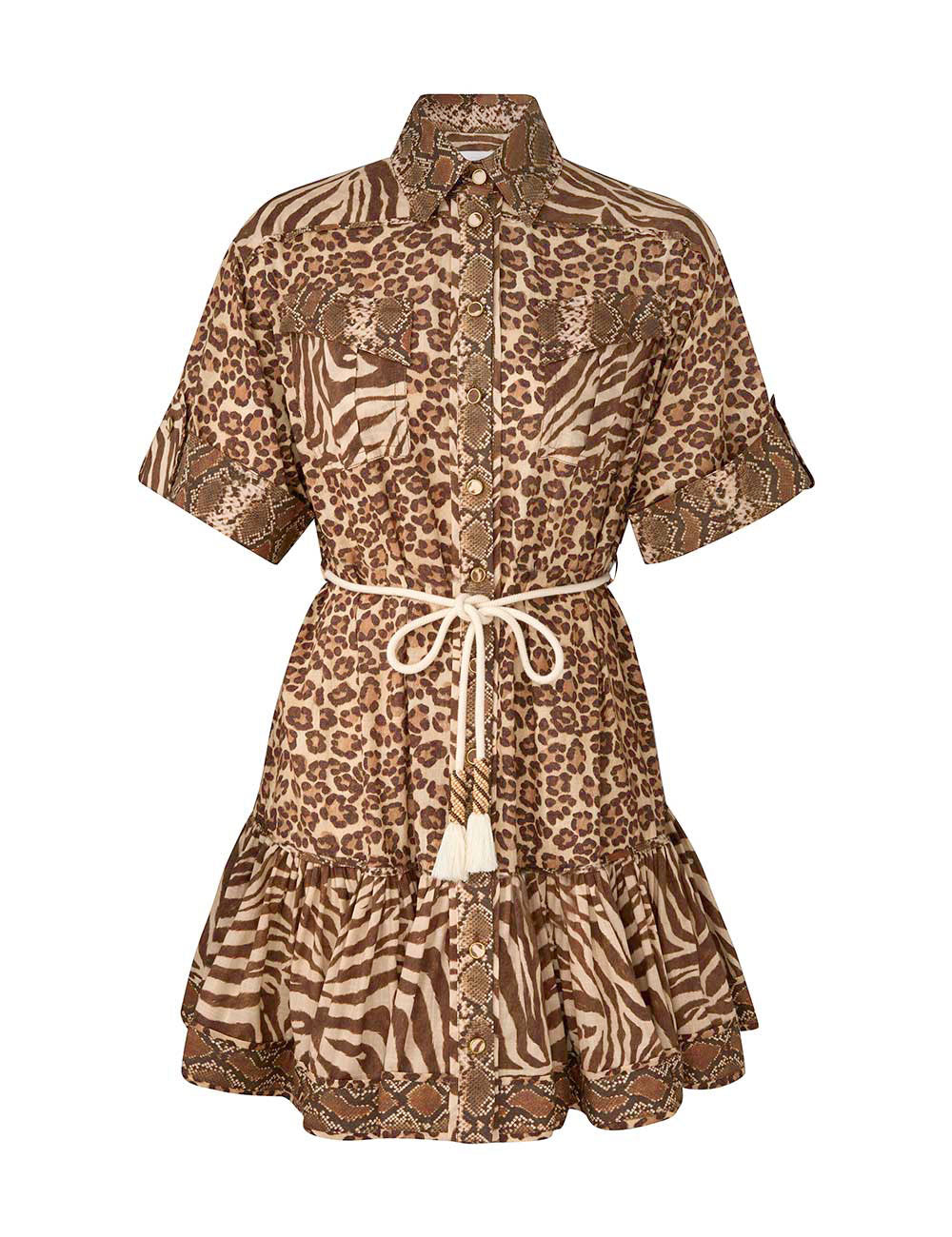 ZIMMERMAN MINI DRESS - BEYMEN