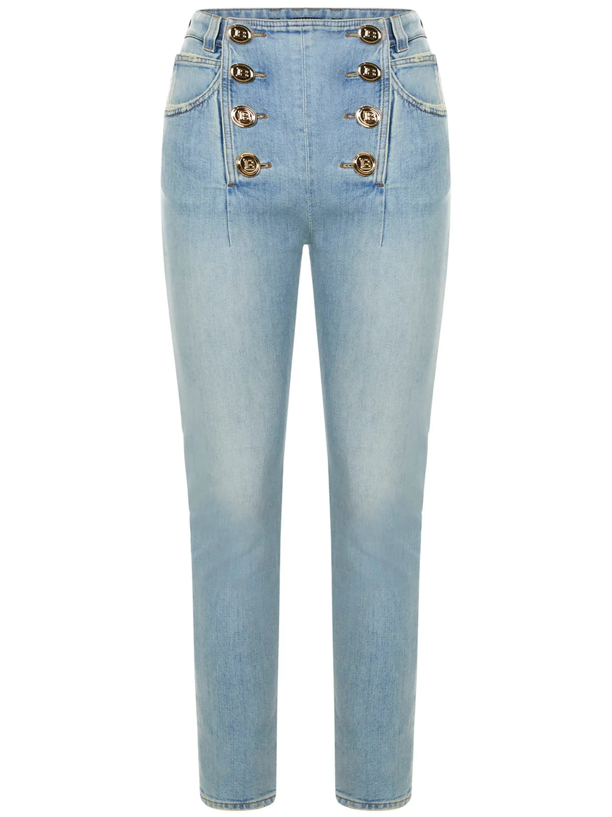 BALMAIN 8 BTN VINTAGE SLIM JEANS - BEYMEN