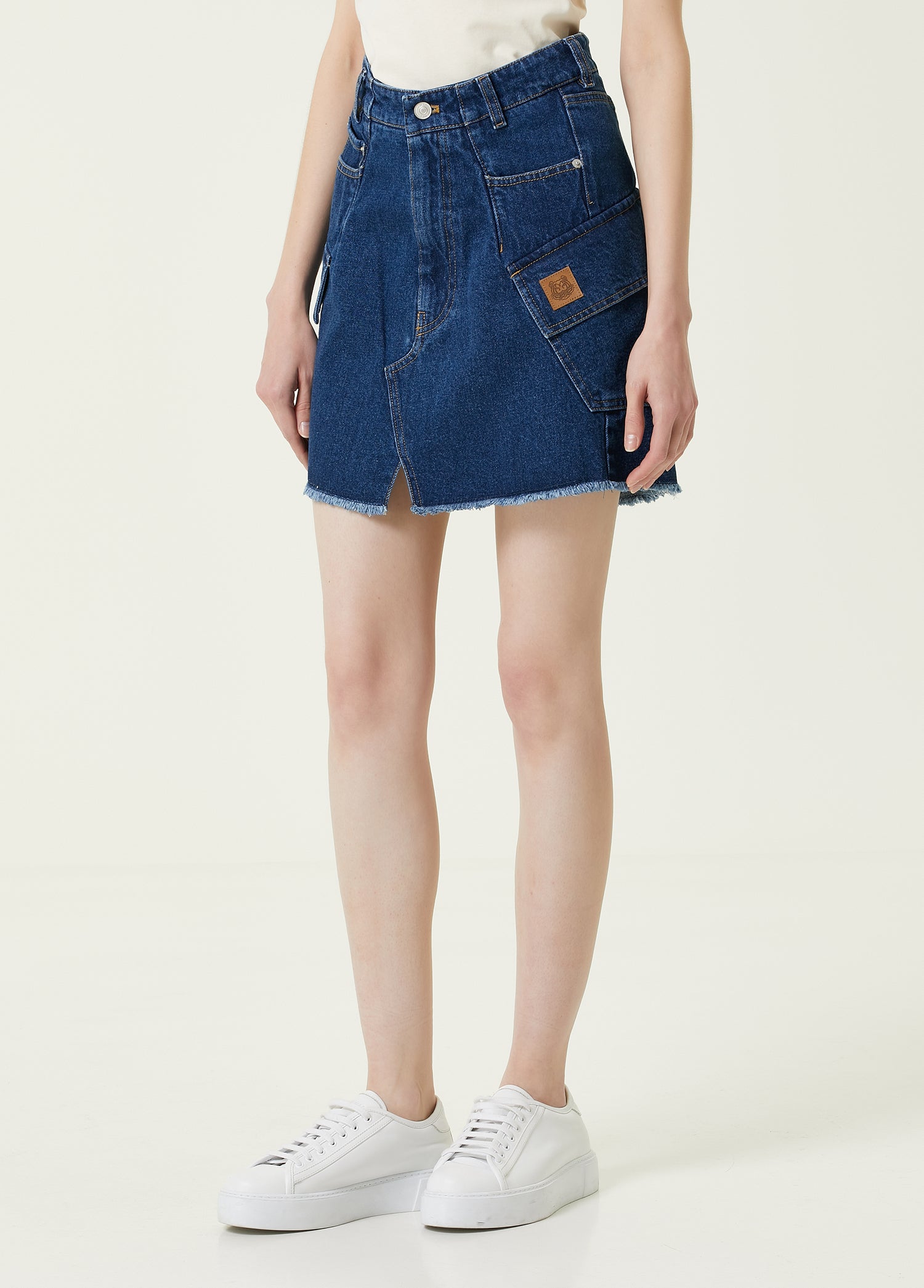 KENZO DENIM SHORT SKIRT - BEYMEN