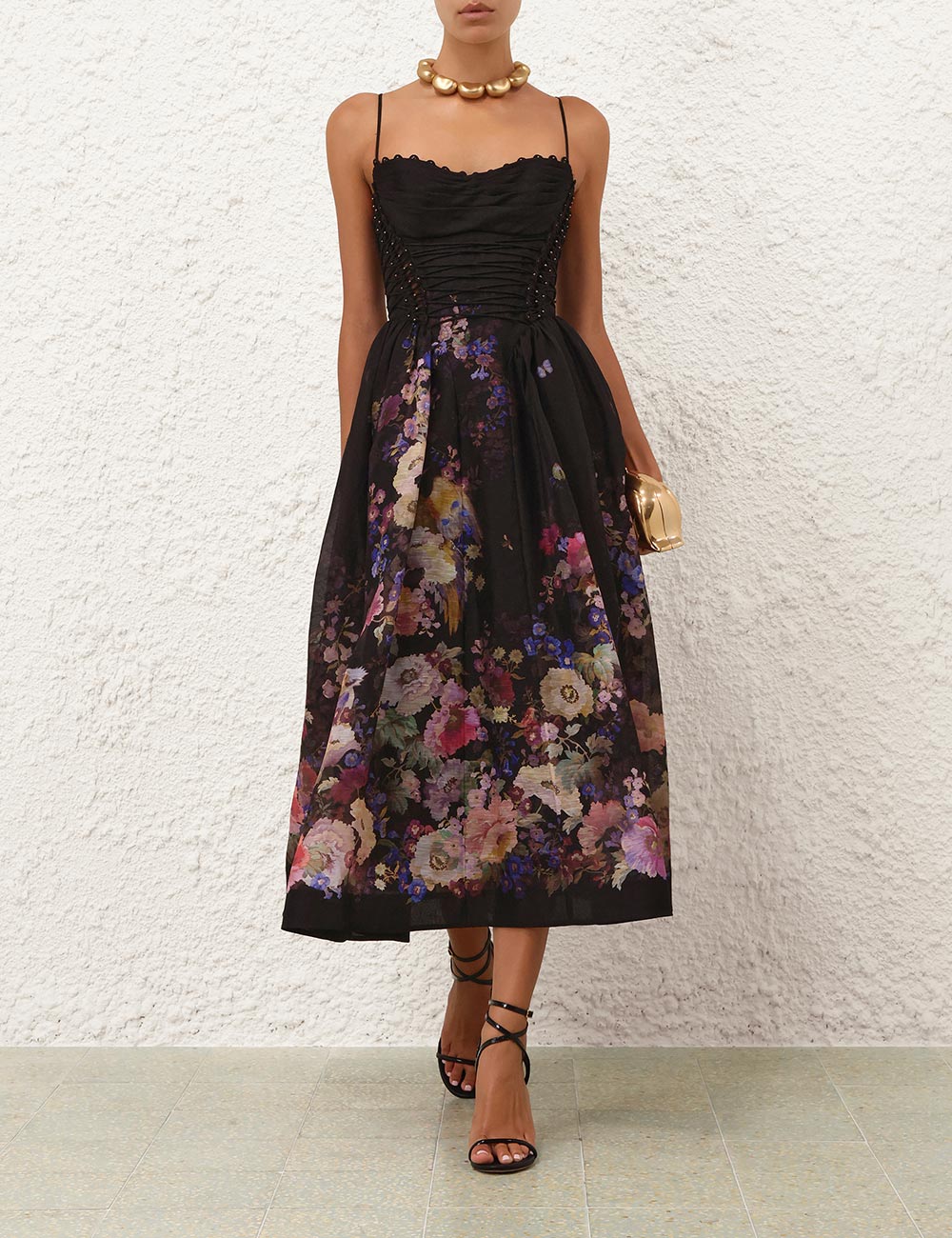 ZIMMERMAN LUNA BEADED PICNIC DRESS - BEYMEN