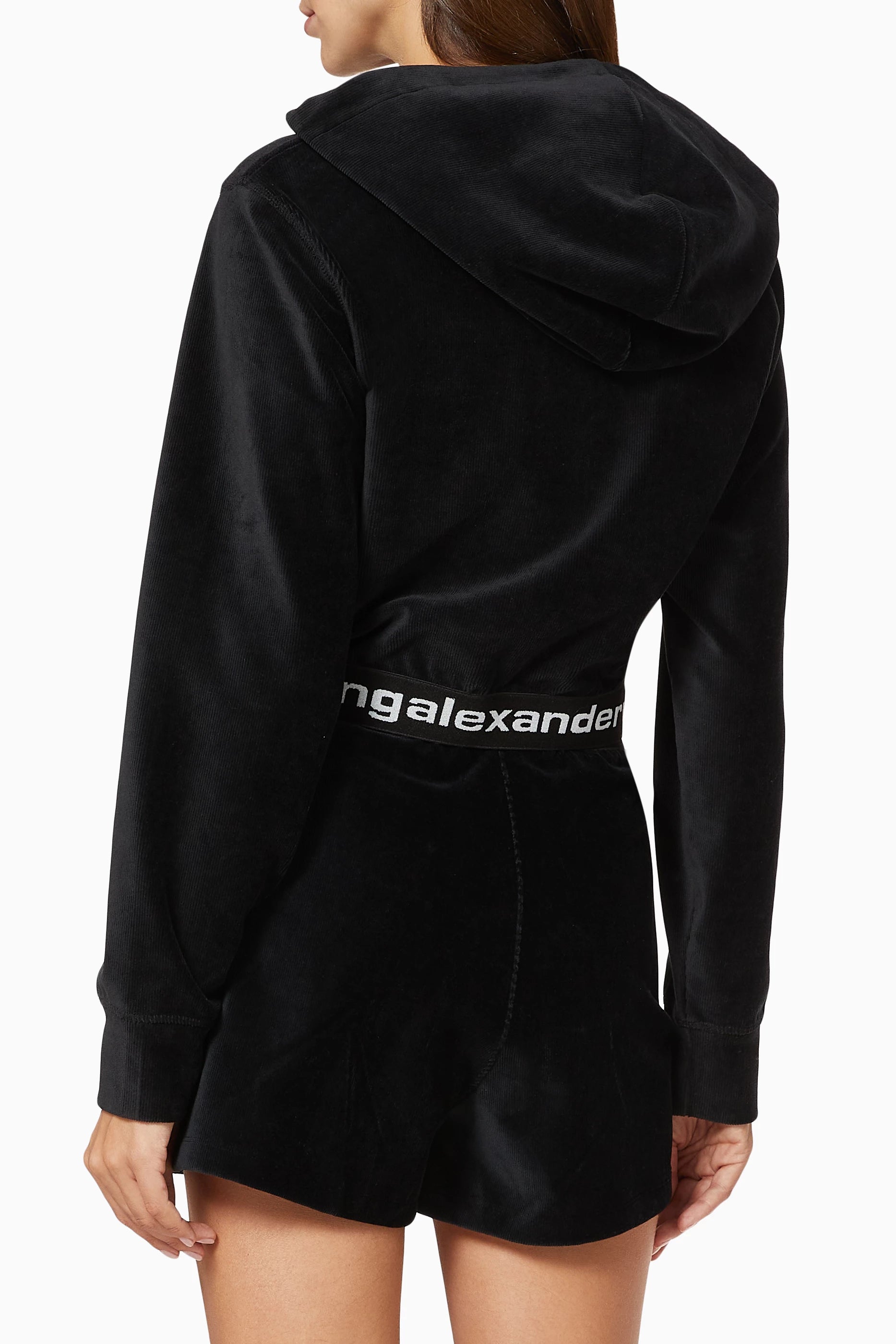 ALEXANDER WANG CROPPED HOODIE - BEYMEN