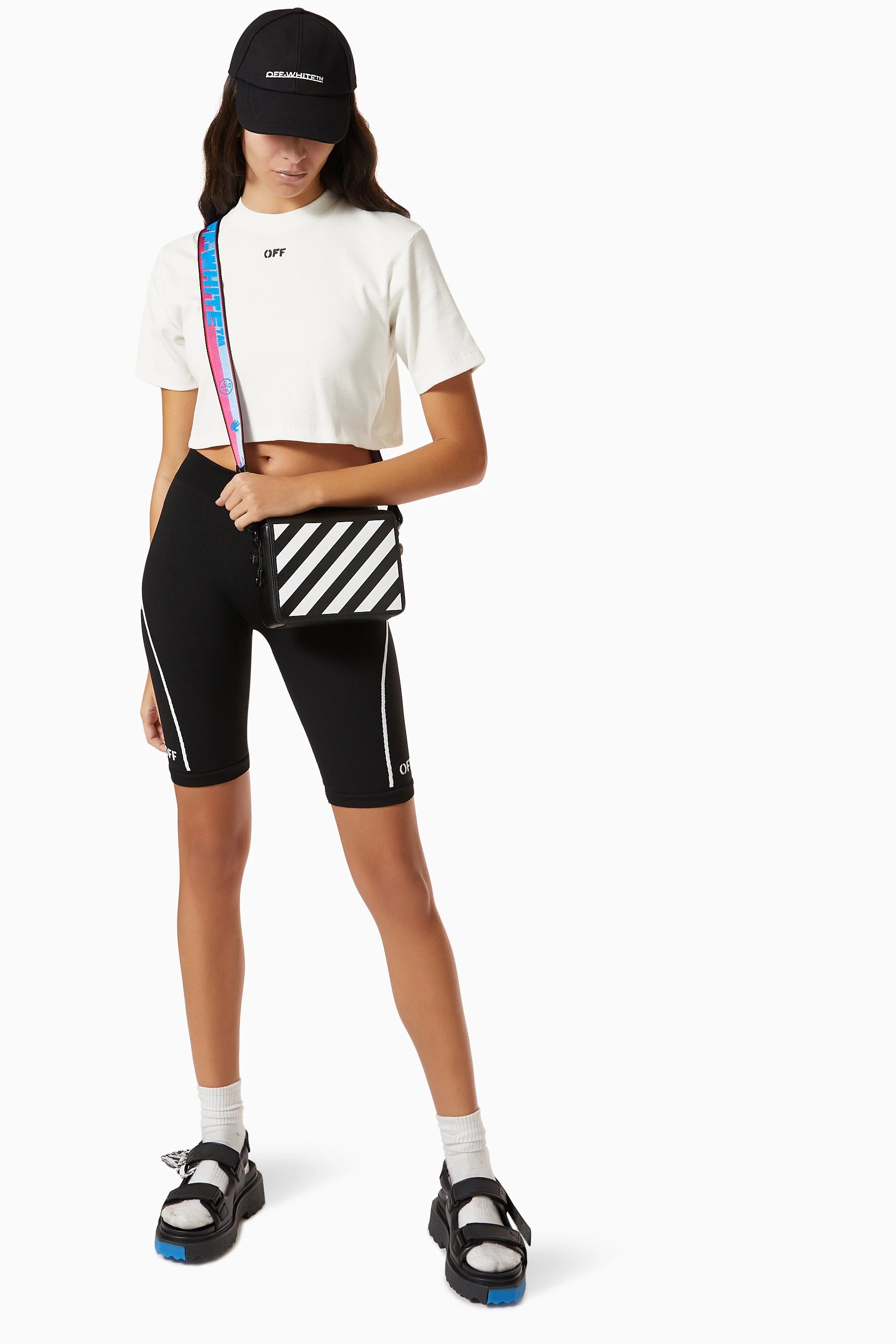 OFF-WHITE ATHL OFF STAMP SHORTS - BEYMEN