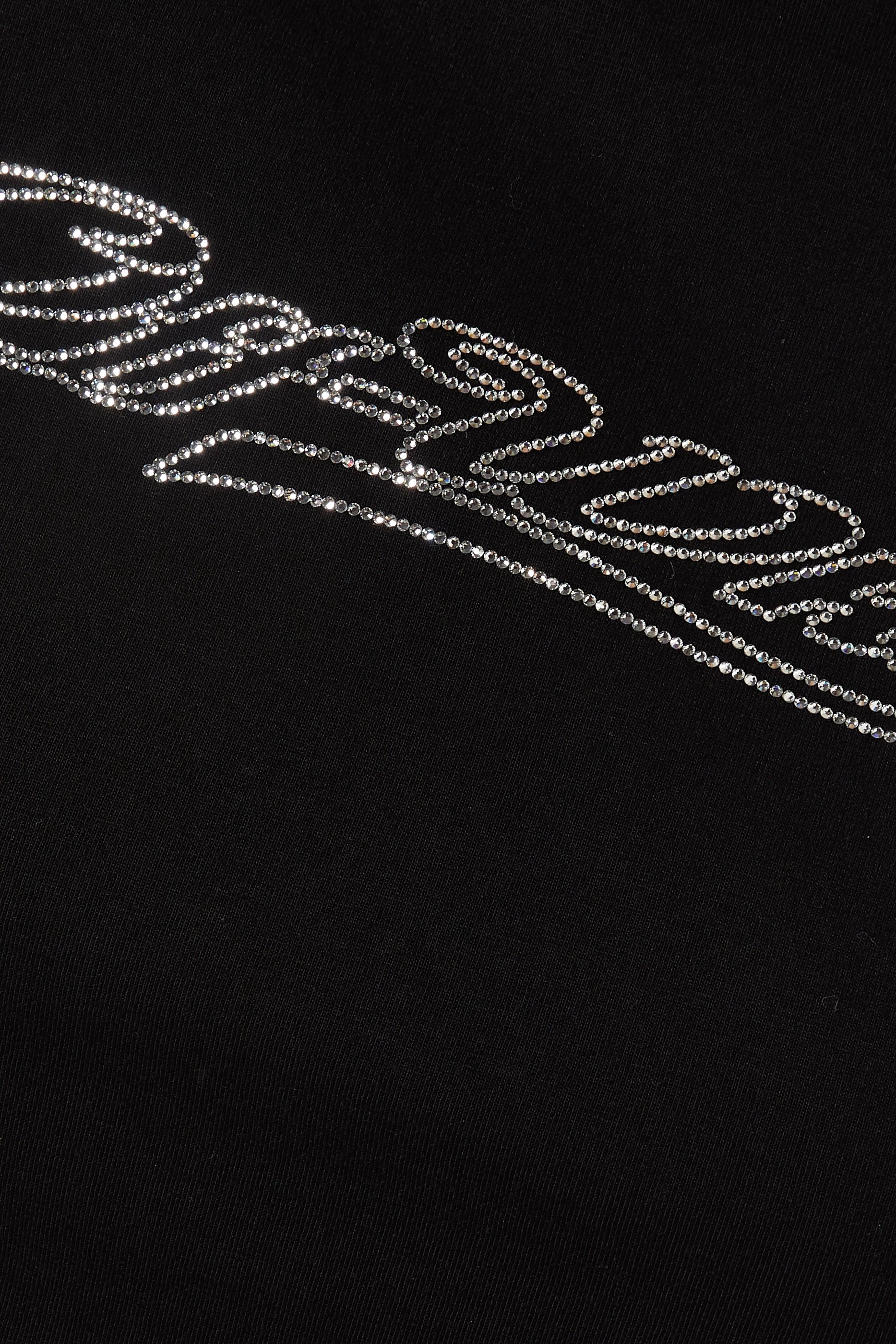 OFF-WHITE BLING BASEBALL FITTED T-SHIRT - BEYMEN
