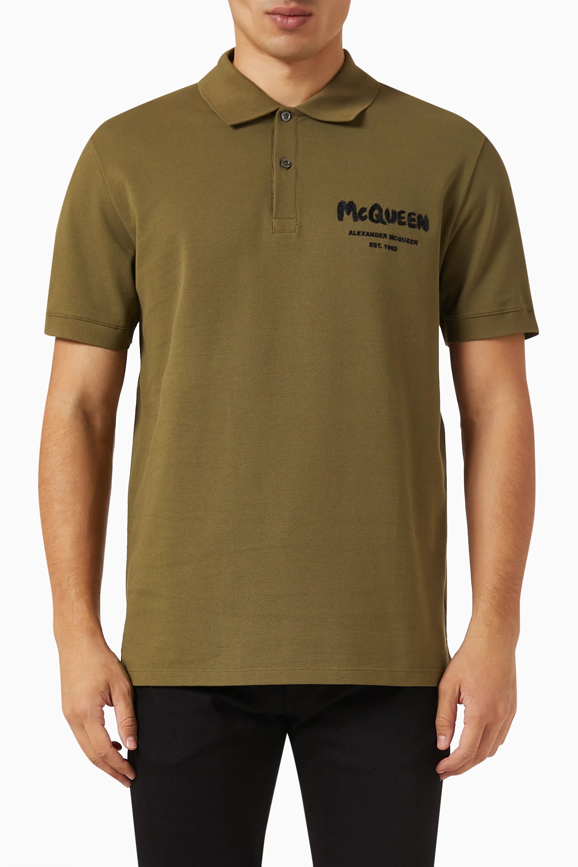 ALEXANDER MCQUEEN EMB GRAFFITI POLO - BEYMEN