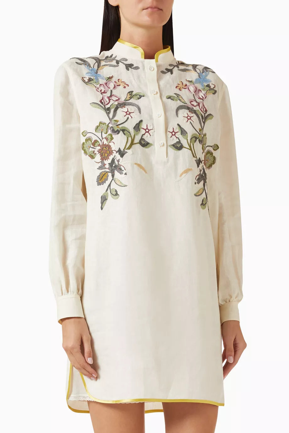 VALENTINO GARAVANI EMBROIDERED MINI DRESS - BEYMEN