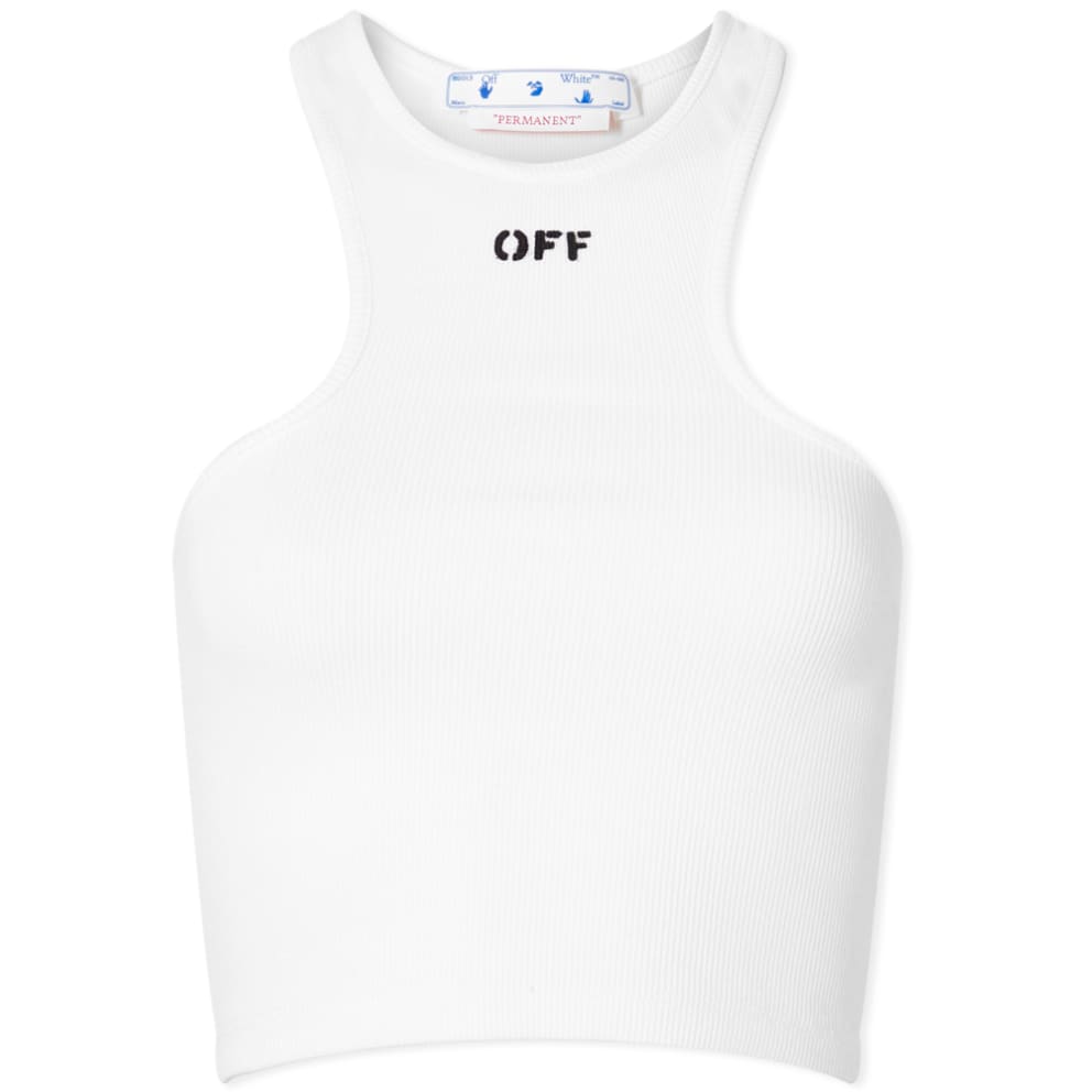 OFF-WHITE OFF STAMP RIBBED ROWING TOP - BEYMEN