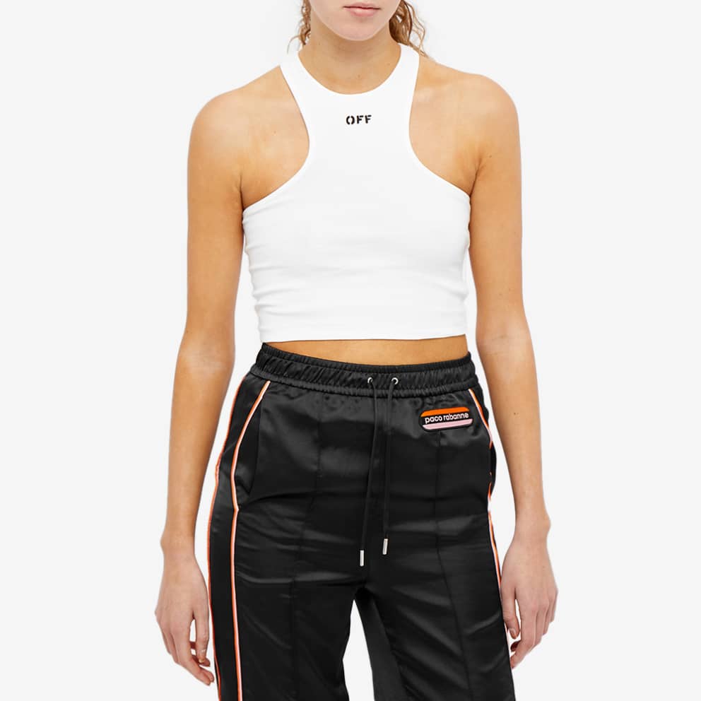 OFF-WHITE OFF STAMP RIBBED ROWING TOP - BEYMEN