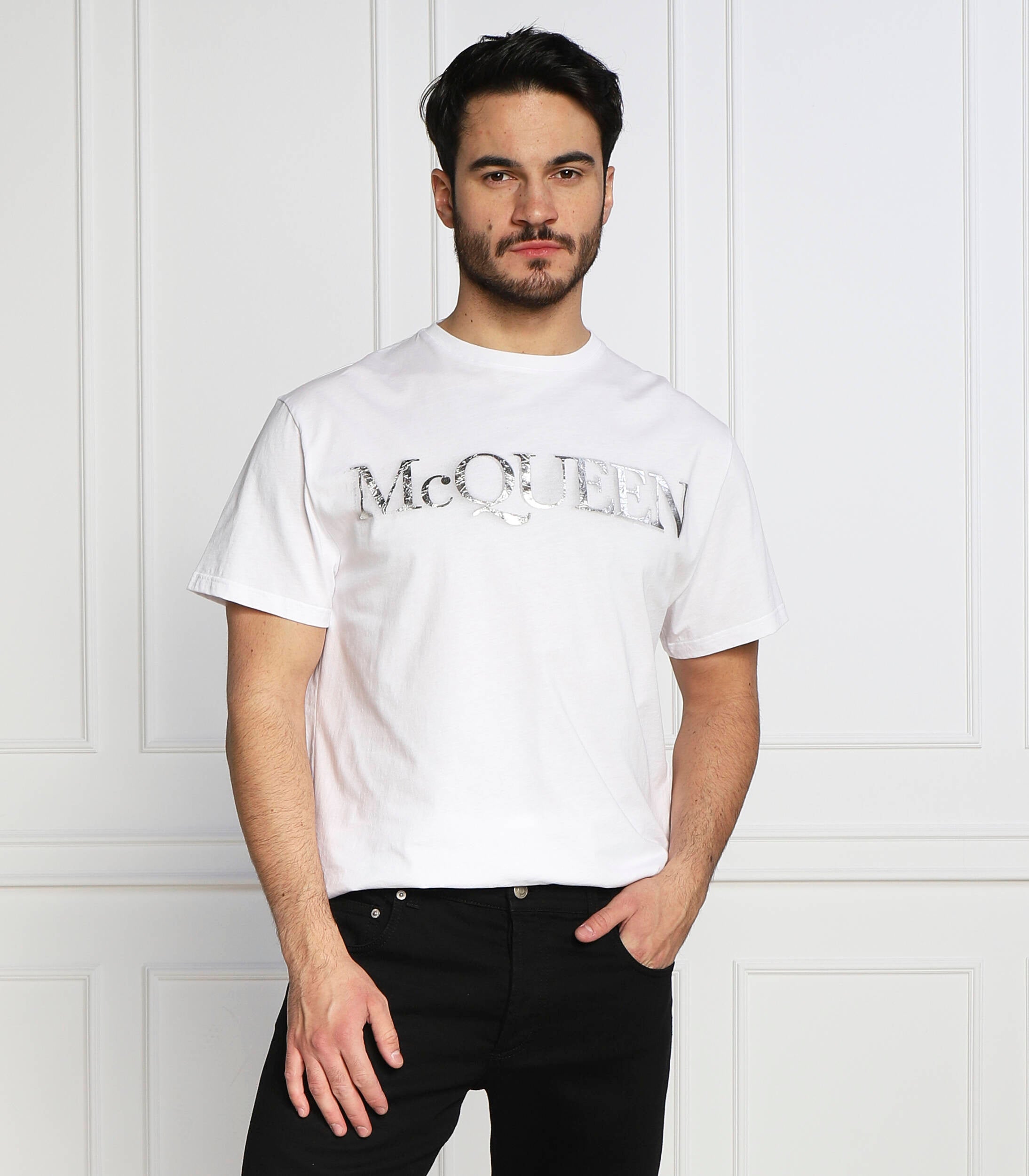 ALEXANDER MCQUEEN LOGO T-SHIRT - BEYMEN