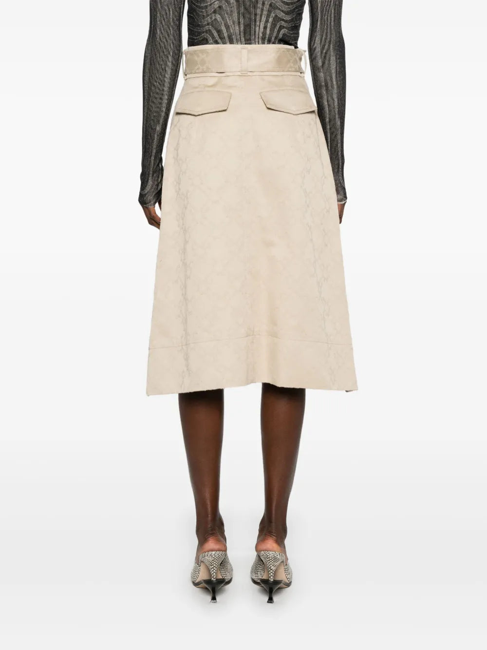 GIVENCHY MIDI TRENCH SKIRT - BEYMEN