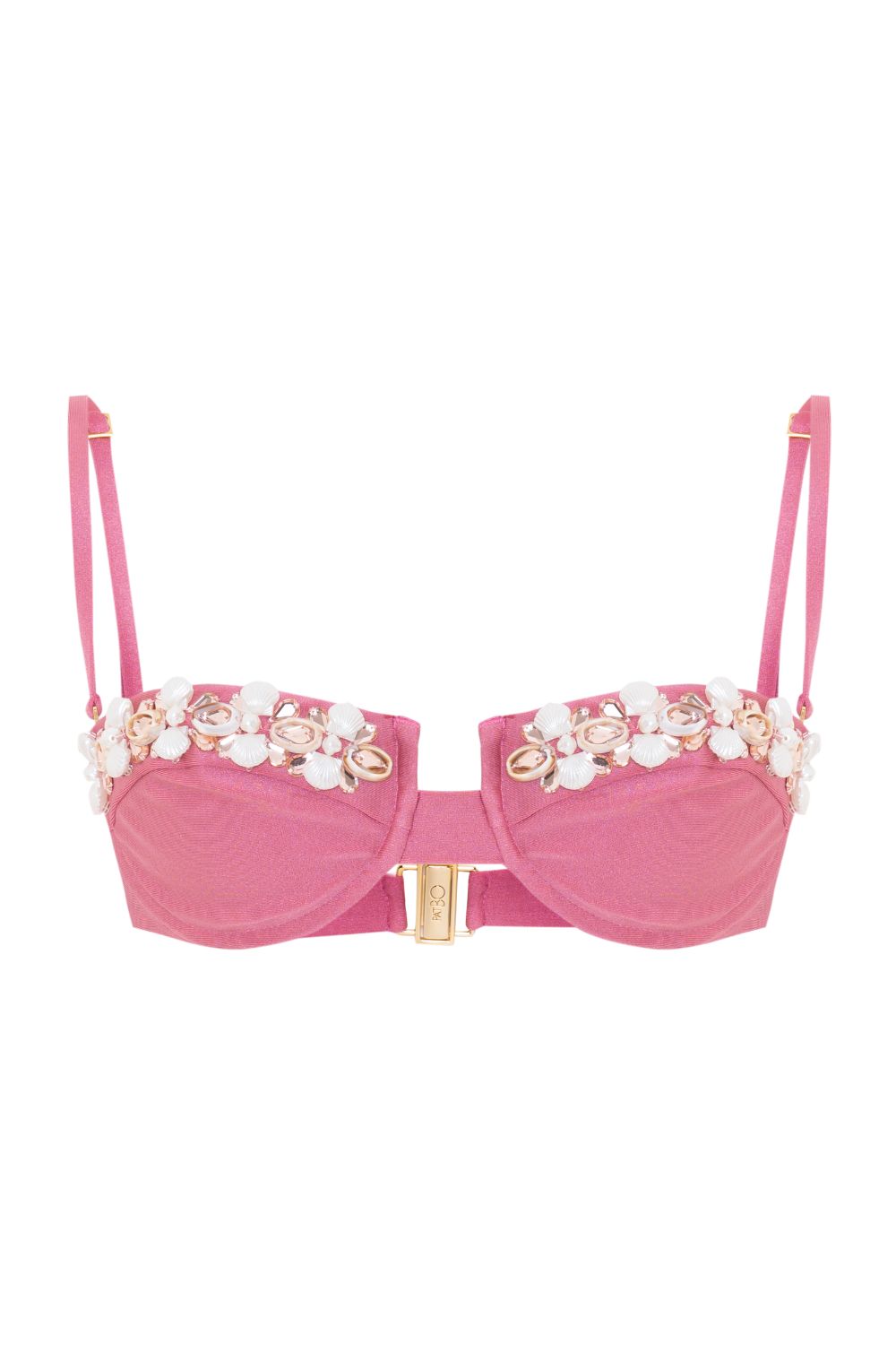 PATBO LYCRA EMBROIDERED BIKINI TOP - BEYMEN