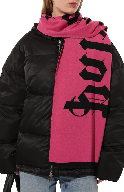PALM ANGELS LOGO JQRD SCARF - BEYMEN