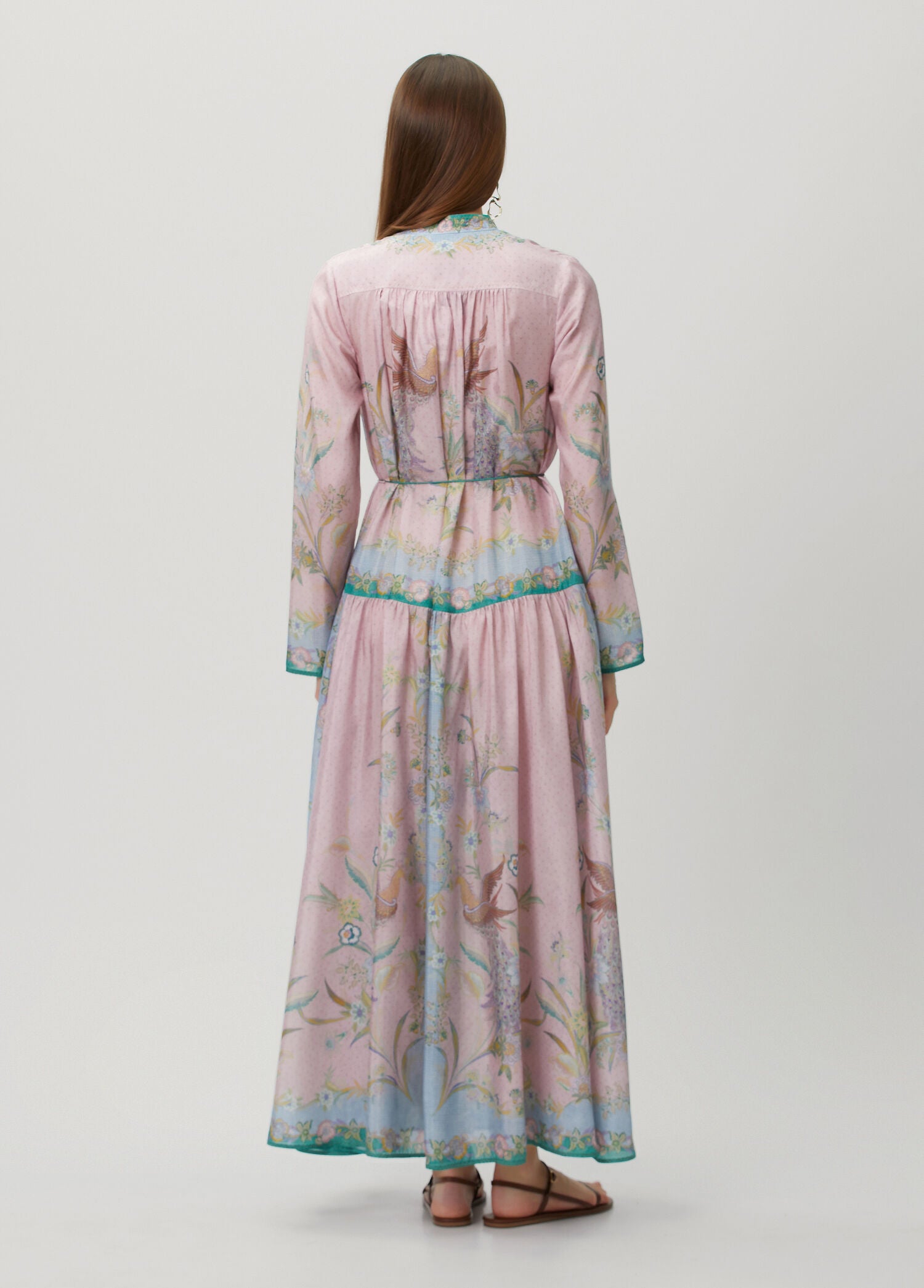 ZIMMERMAN INDRA LONG SLEEVE MAXI DRESS - BEYMEN
