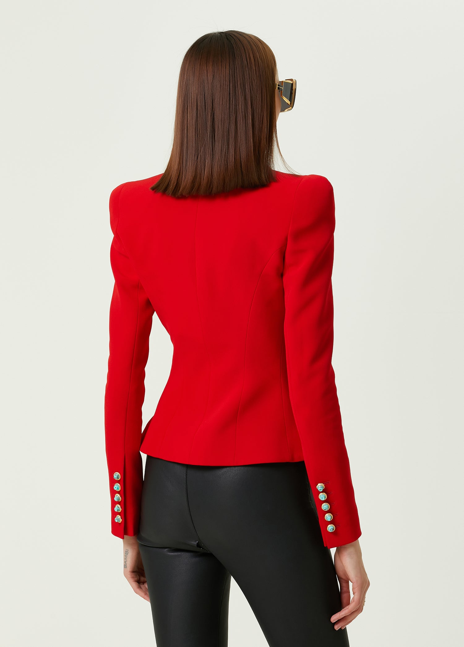 BALMAIN 8 BTN CREPE BLAZER - BEYMEN