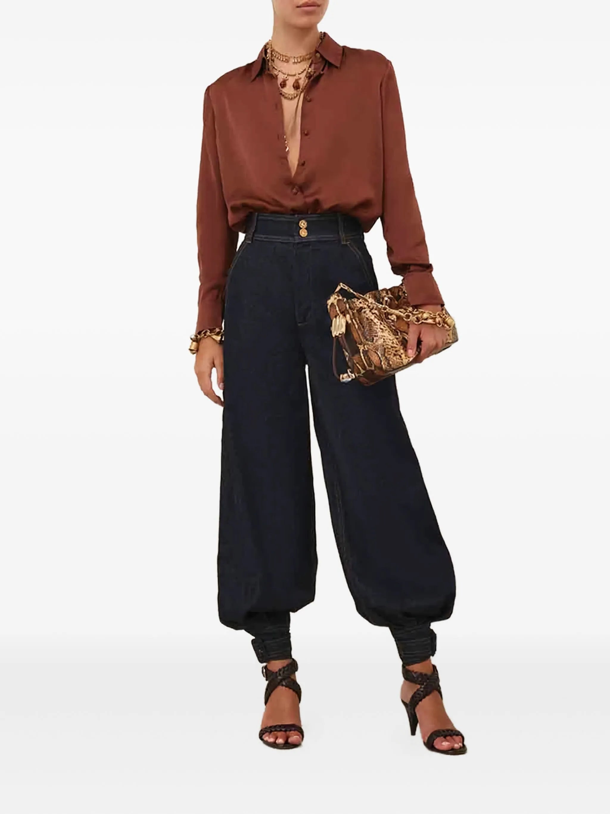 ZIMMERMAN HYPNOTIC SATIN SHIRT