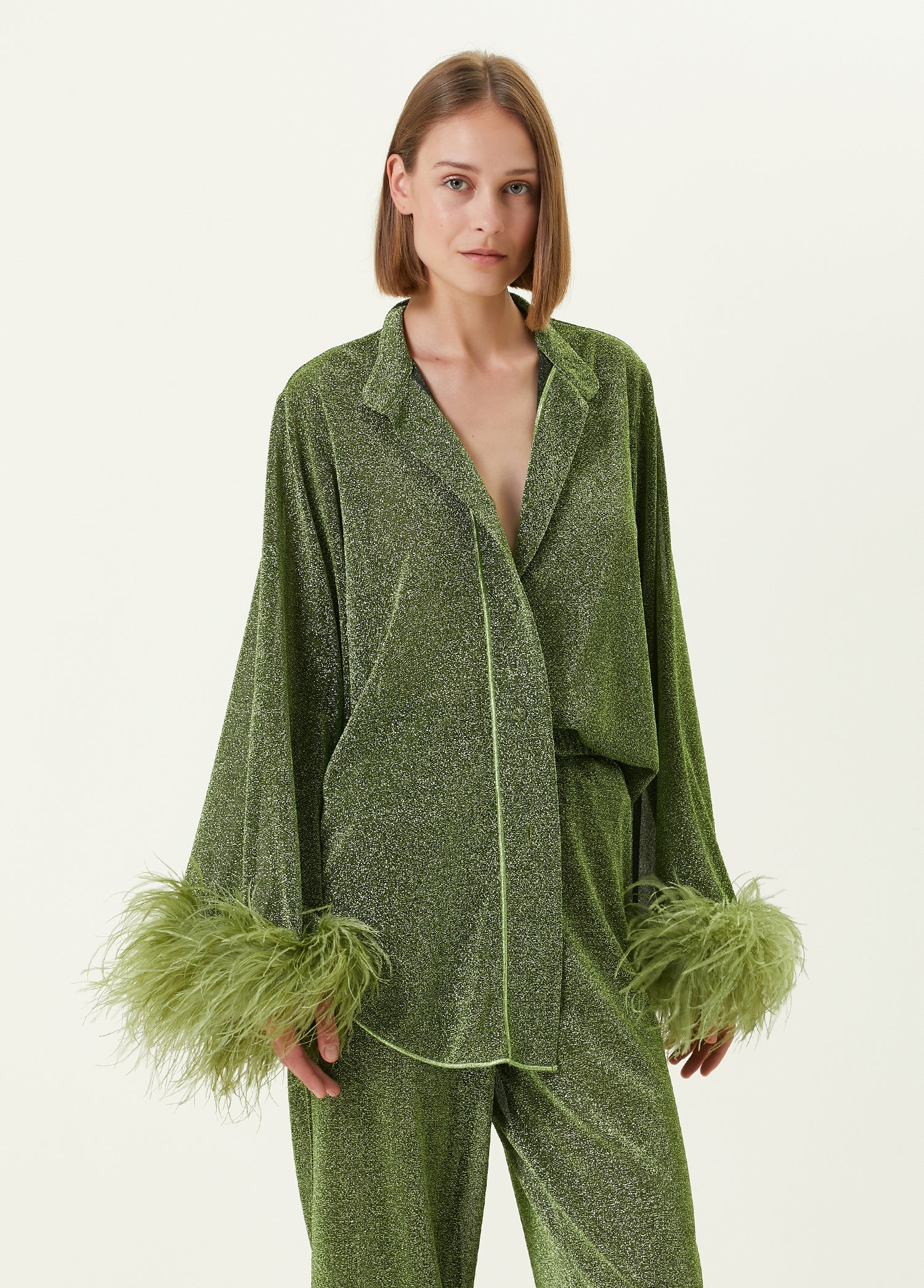 OSEREE LUMIERE PLUMAGE LONG SHIRT - BEYMEN